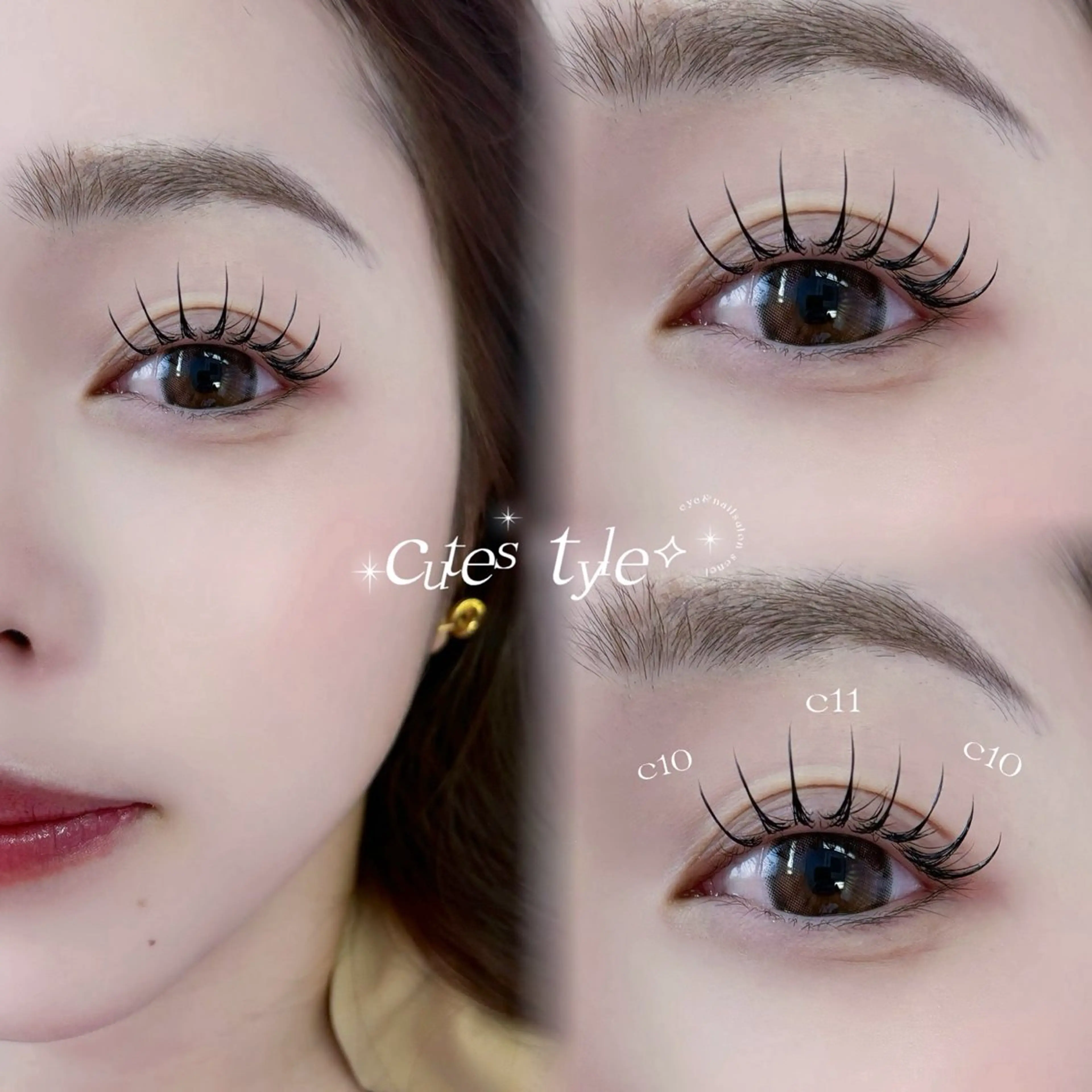 マツエク・マツパ フラットラッシュ milimili所属・𝐍𝐀𝐍𝐀 ⟡.·のマツエク・マツパデザイン