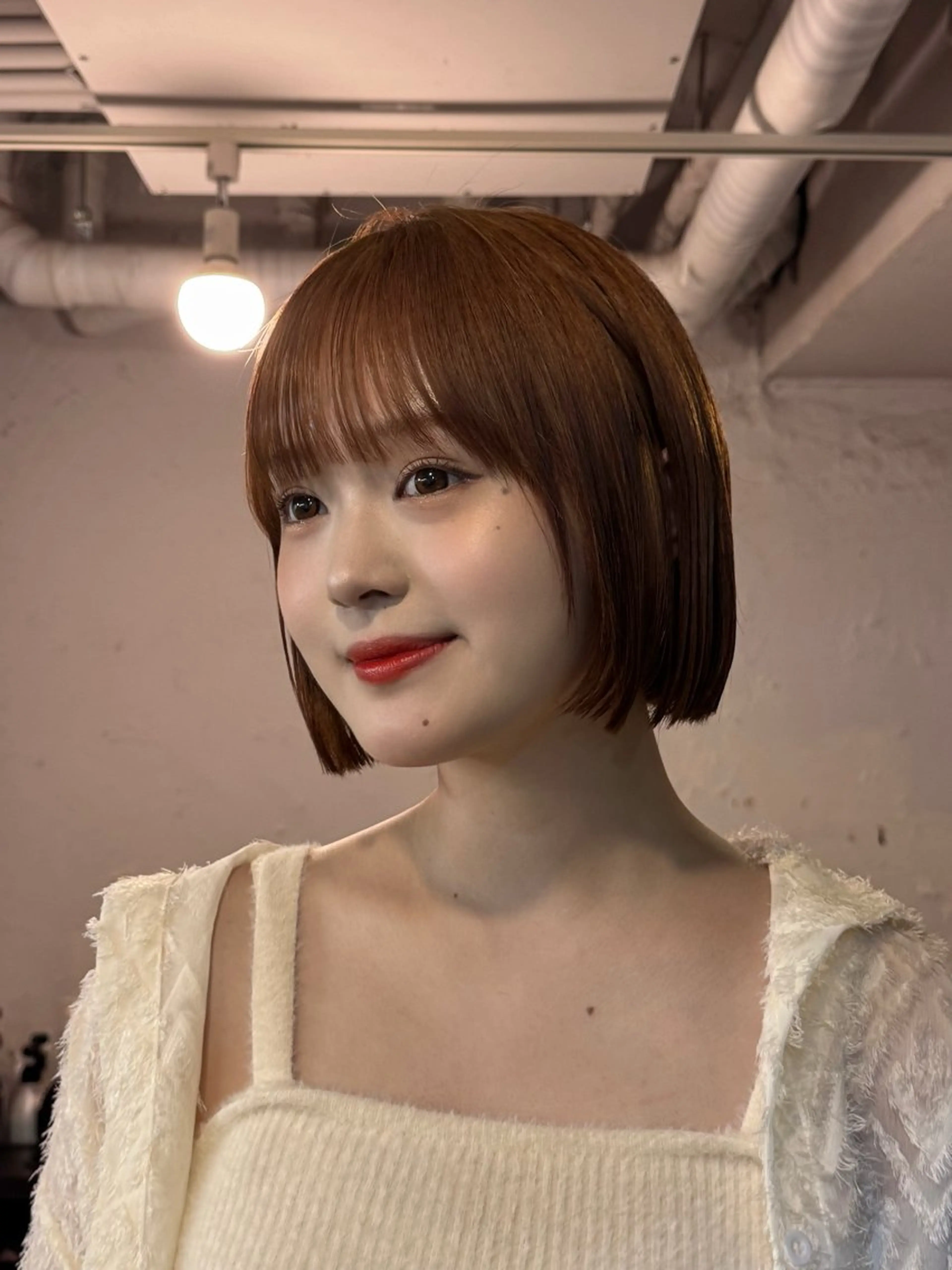 ショート カット ヘアカラー Farbe所属・顔まわりレイヤー 透明感カラー🩵🩵のヘアスタイル