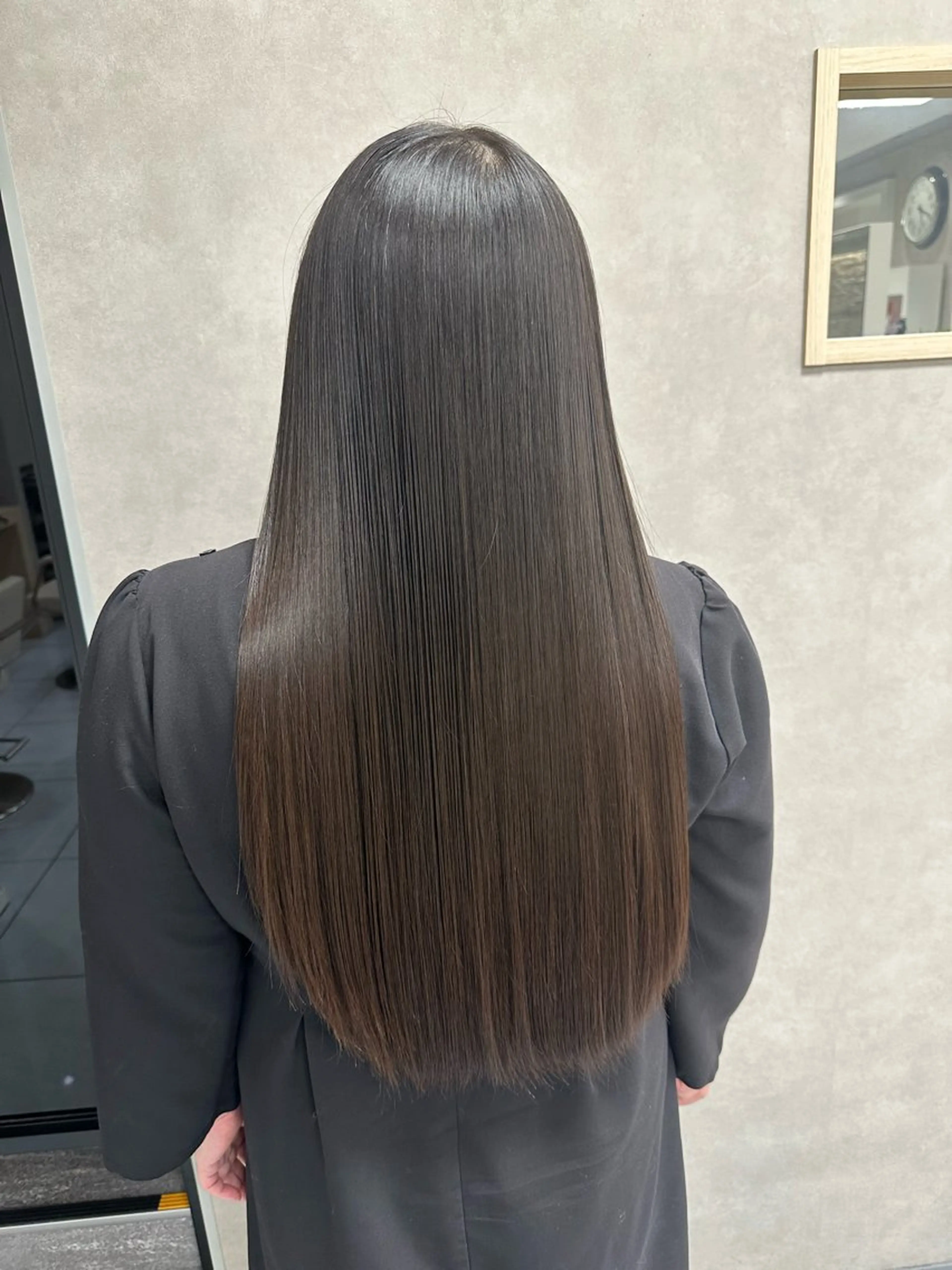 ロング パーマ 縮毛矯正 髪質改善/縮毛矯正 /ブリーチ矯正/岡部のヘアスタイル
