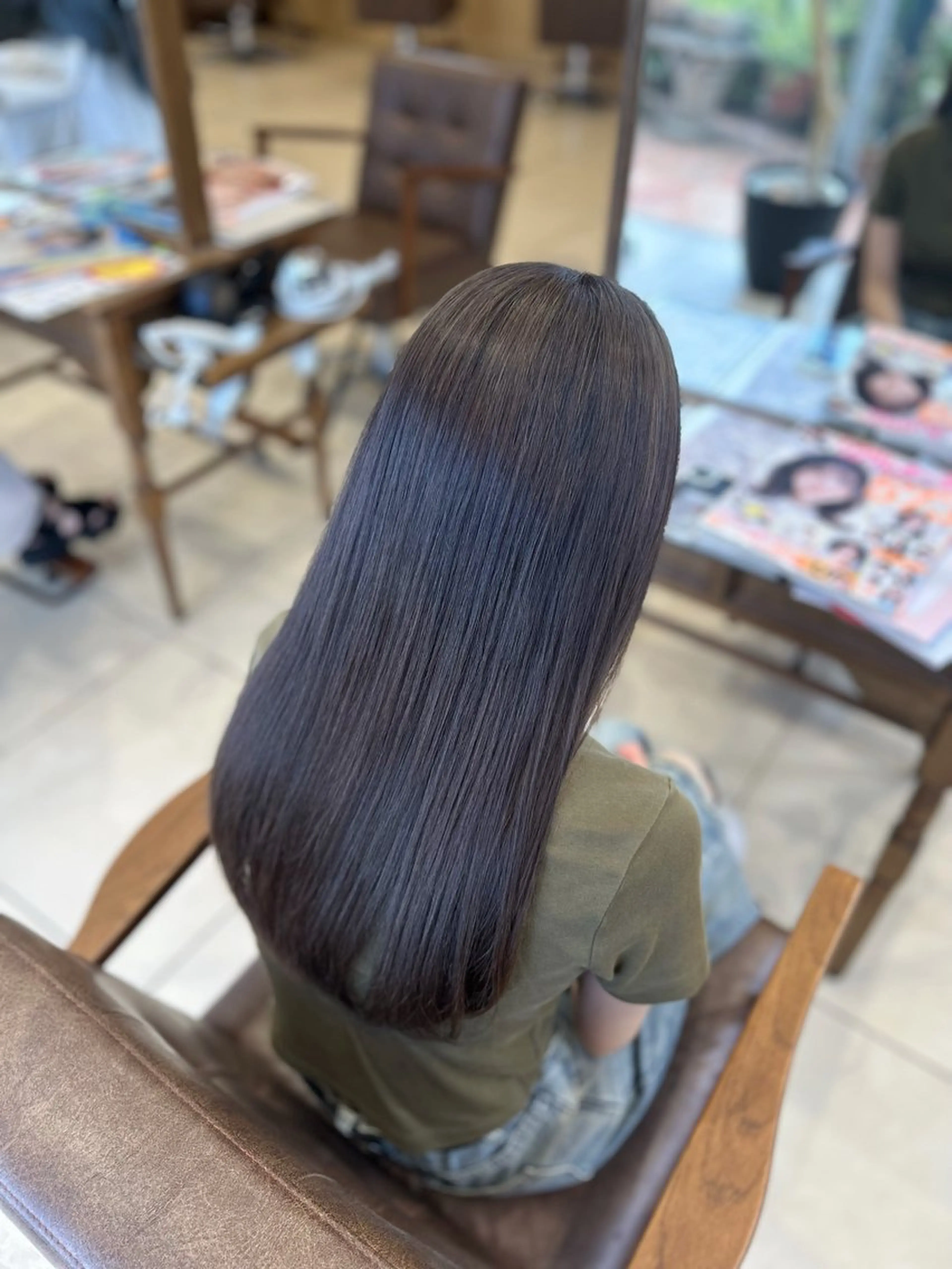 ロング カラー ヘアカラー 山村紗慧/透明感カラ ー/クロスパーマのヘアスタイル