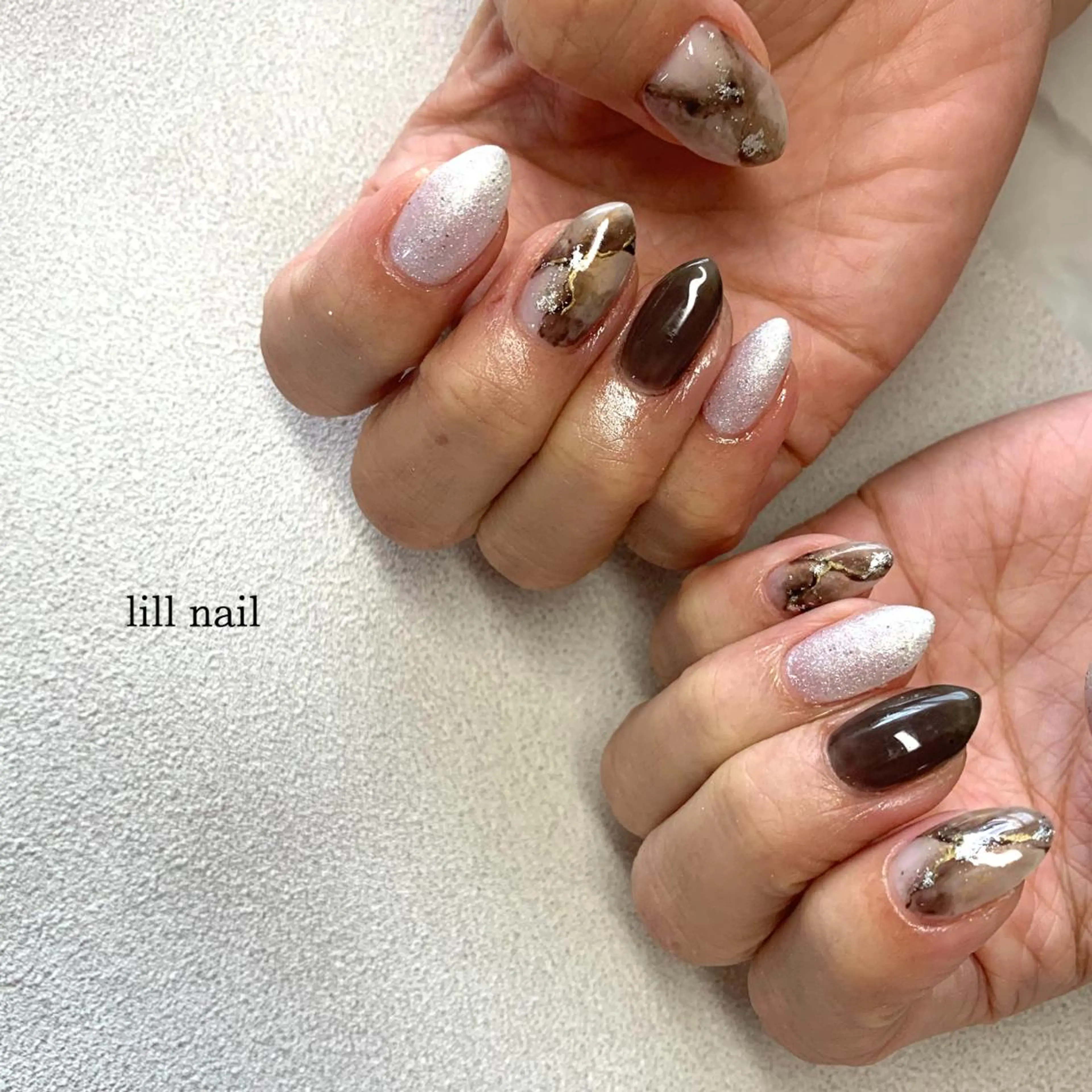 ミディアム pllia beautyのネイルデザイン