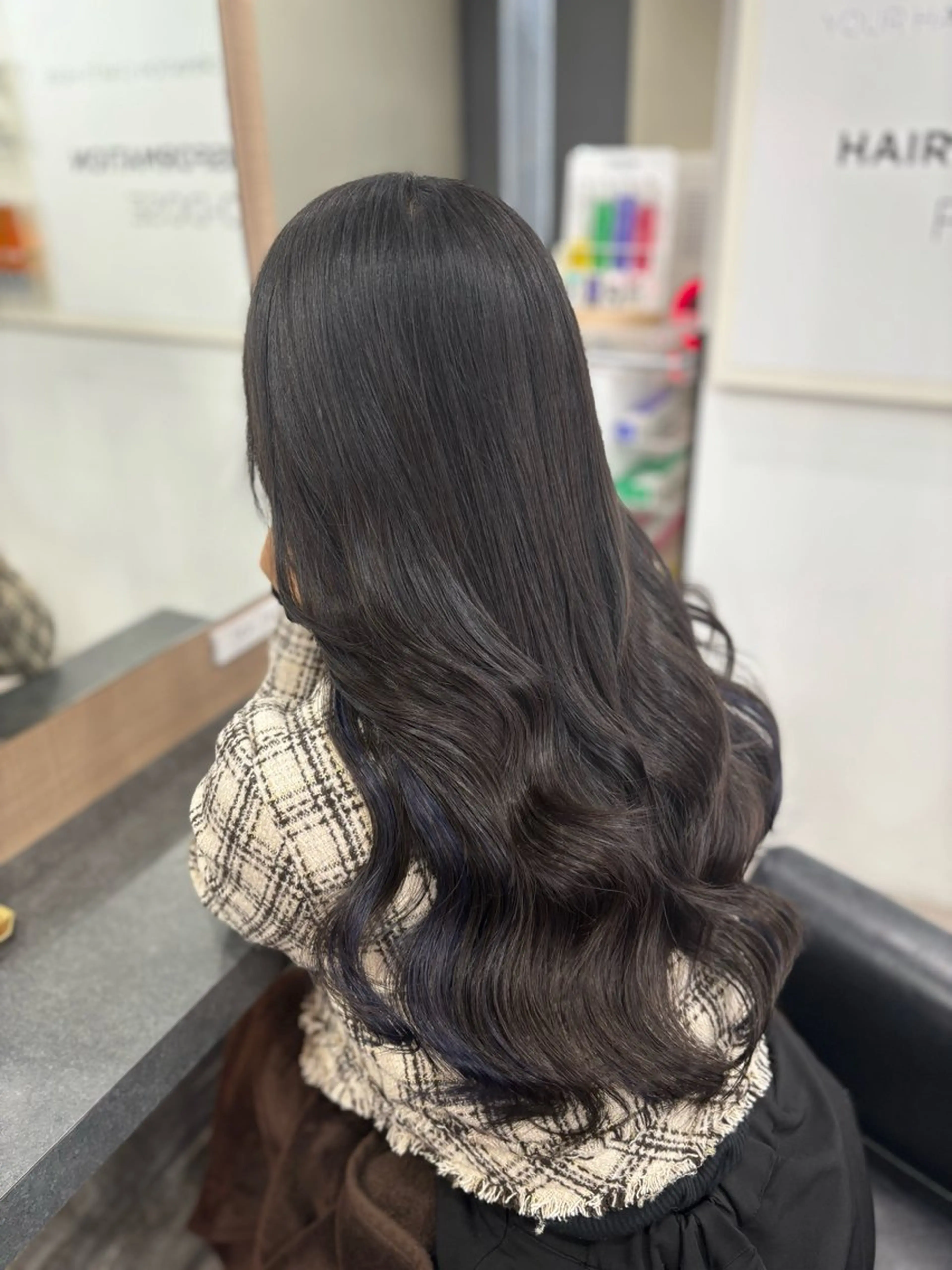 ロング エクステ 髪質改善 レイヤーカット ロング エクステ 横浜/エクステ特化× 艶カラー/あいかのヘアスタイル