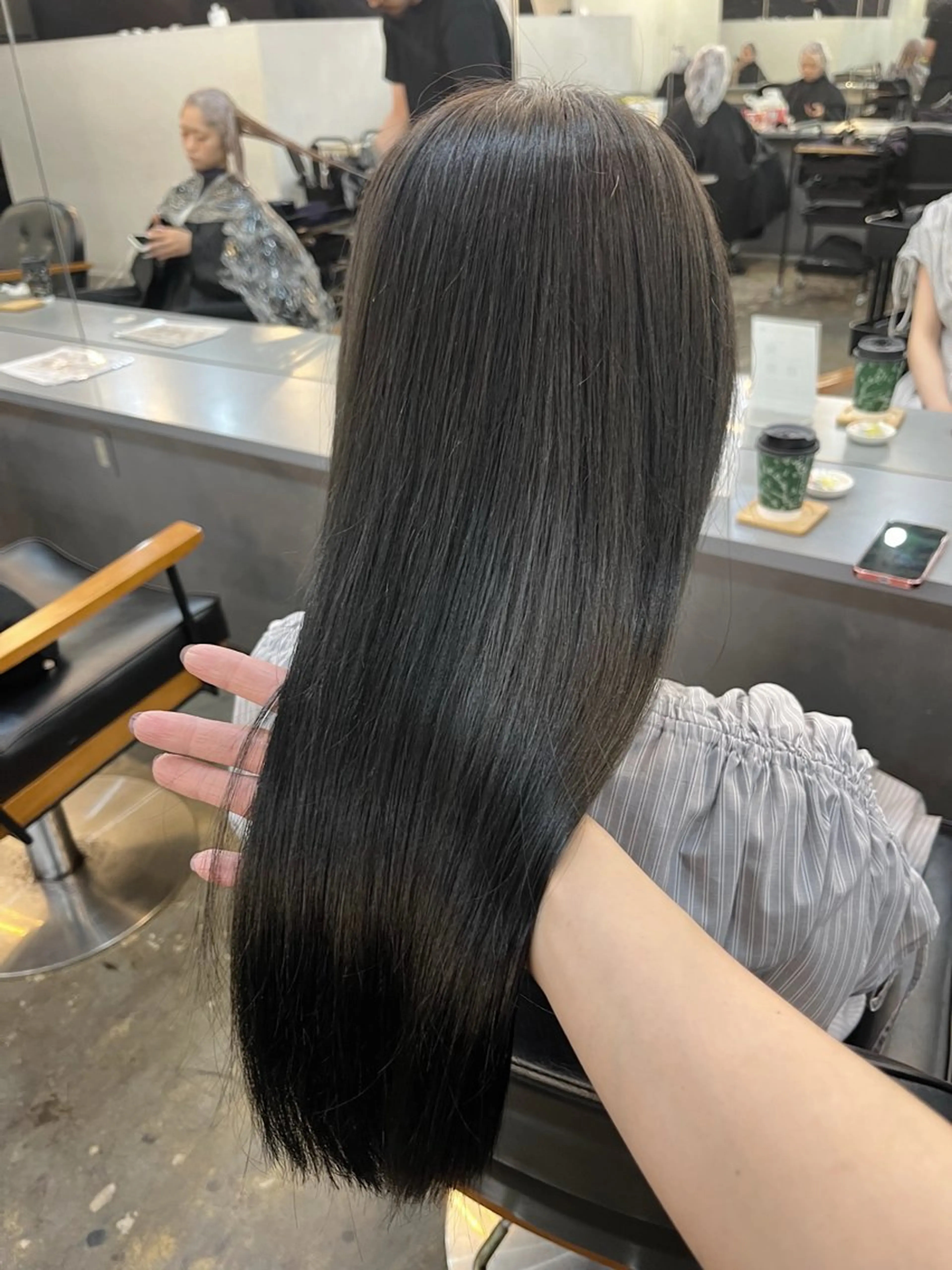 🌈なんどでも🌈⭐️カット＋透明感カラー＋ミルボン3Stepトリートメント⭐️の写真