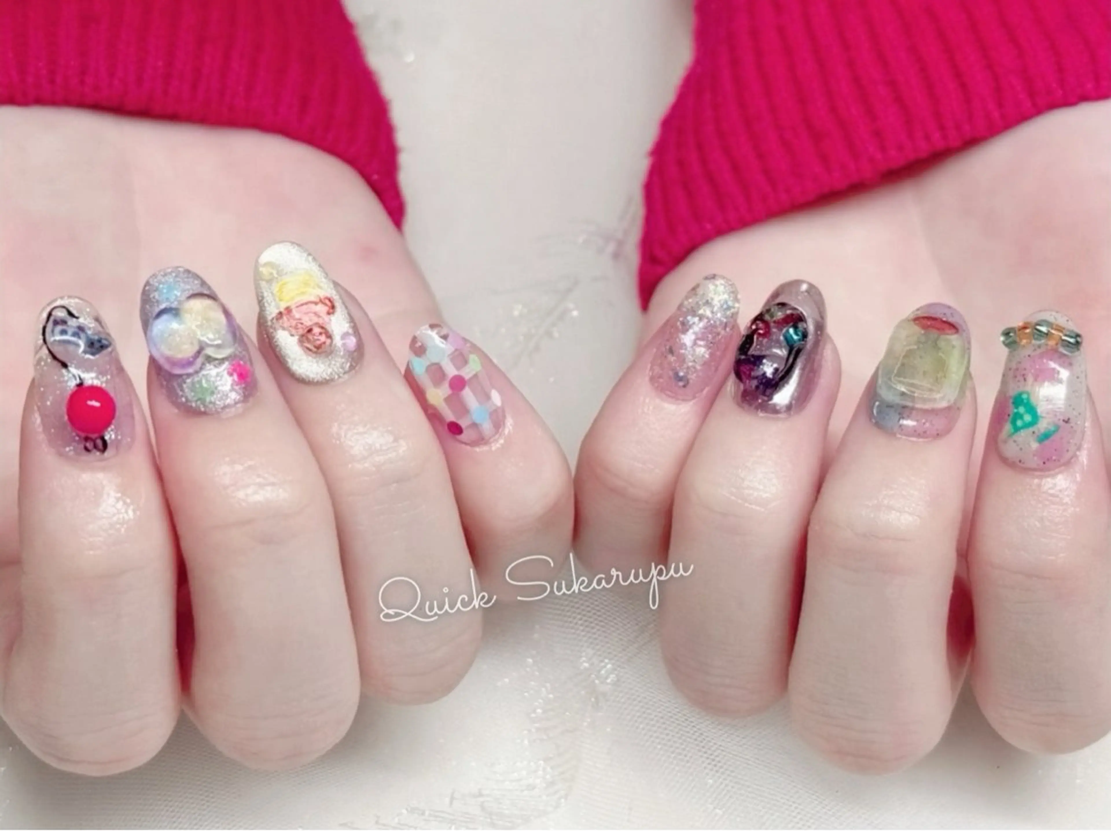 ネイル ハンドネイル ハンドケア Quick Sukarupu新宿のネイルデザイン