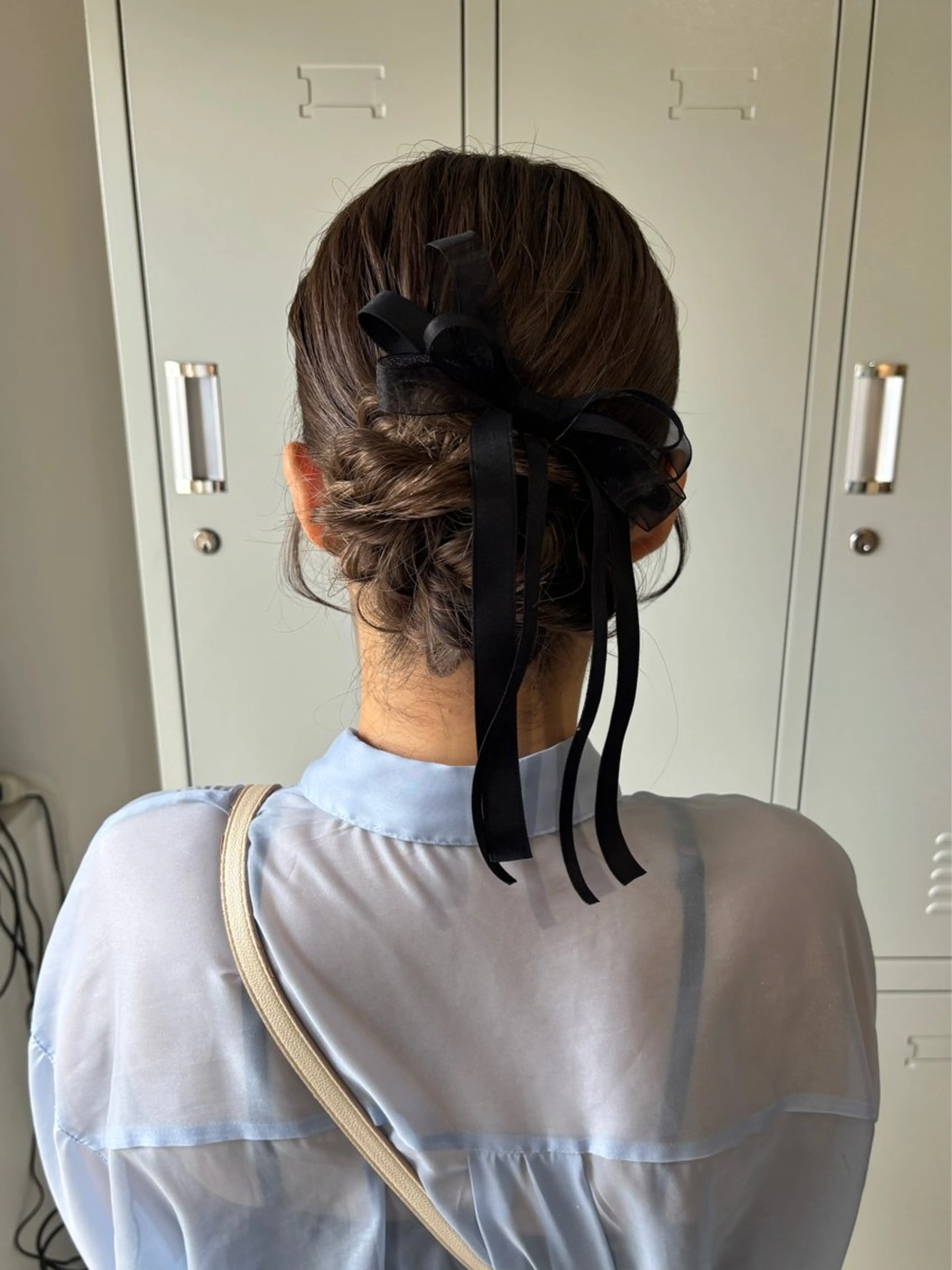 セミロング ボブ 韓国風ヘア レイヤーカット 縮毛矯正 ブリーチカラー🤍 髪質改善🌟のヘアスタイル