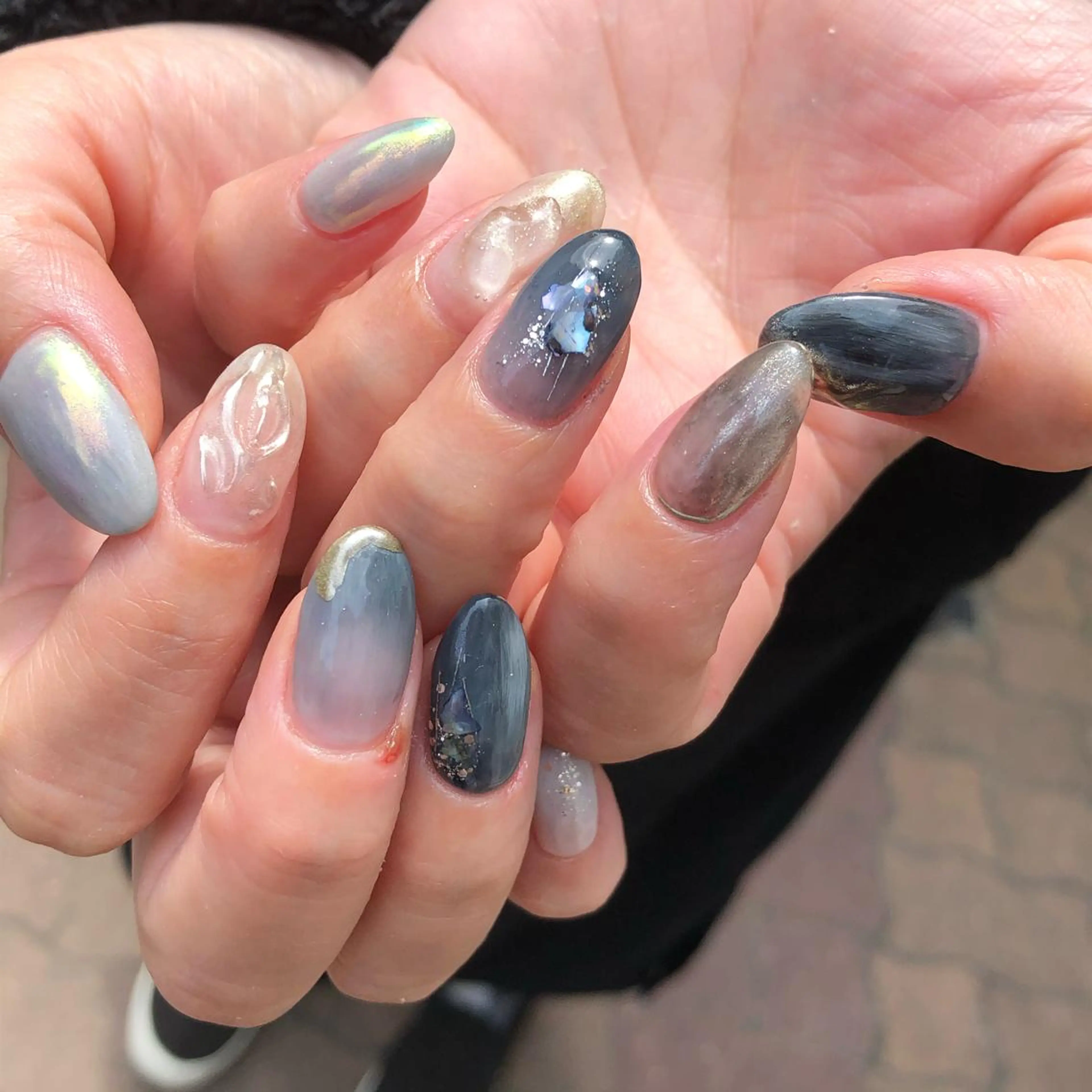 ロング カラー ヘアアレンジ キッズ ネイル マツエク・マツパ 福田 加奈のネイルデザイン