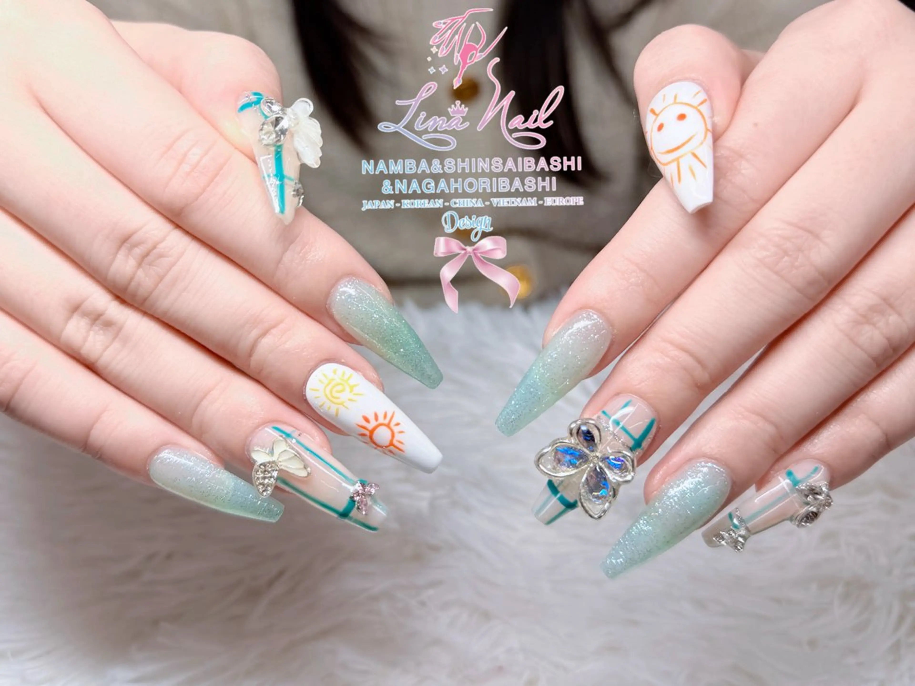 ネイル フットネイル ジェルネイル 持ち込み ネイルチップ ハンドネイル リナネイル 長堀橋店／東心斎橋店のネイルデザイン