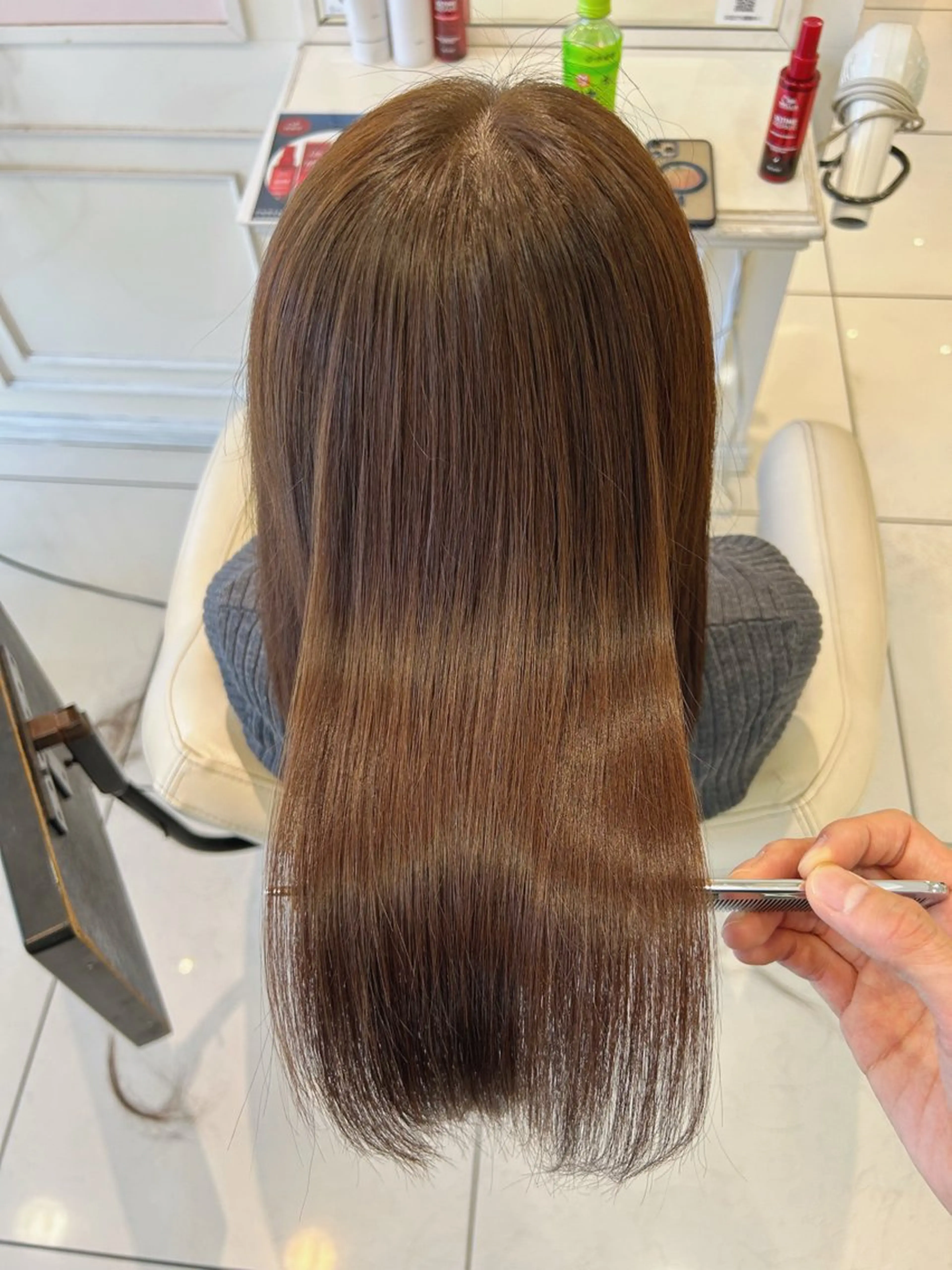 セミロング 髪質改善 カット ヘアカラー トリートメント 高橋 佑のヘアスタイル