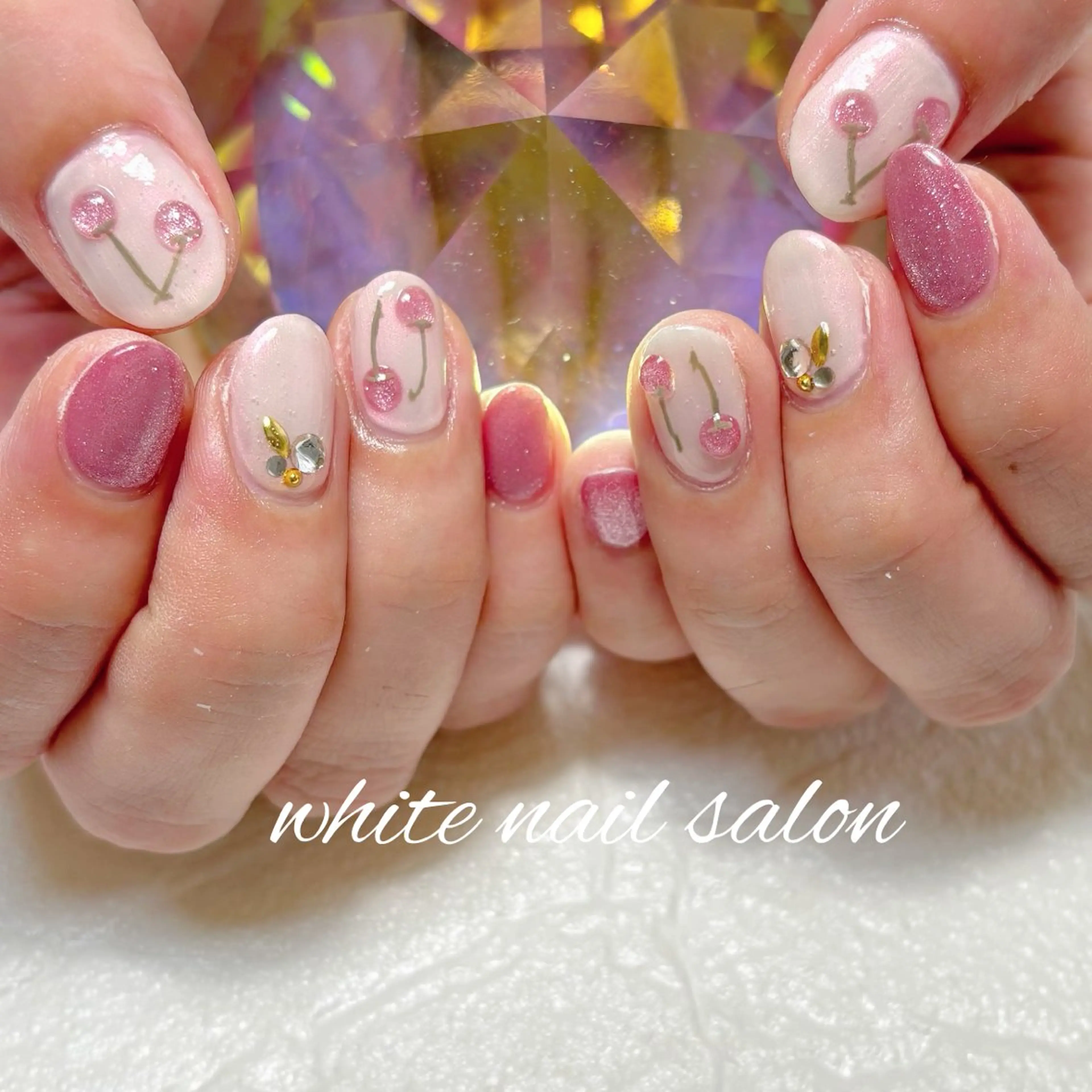 ネイル フットネイル ホワイト ハンドネイル white nail salonのネイルデザイン