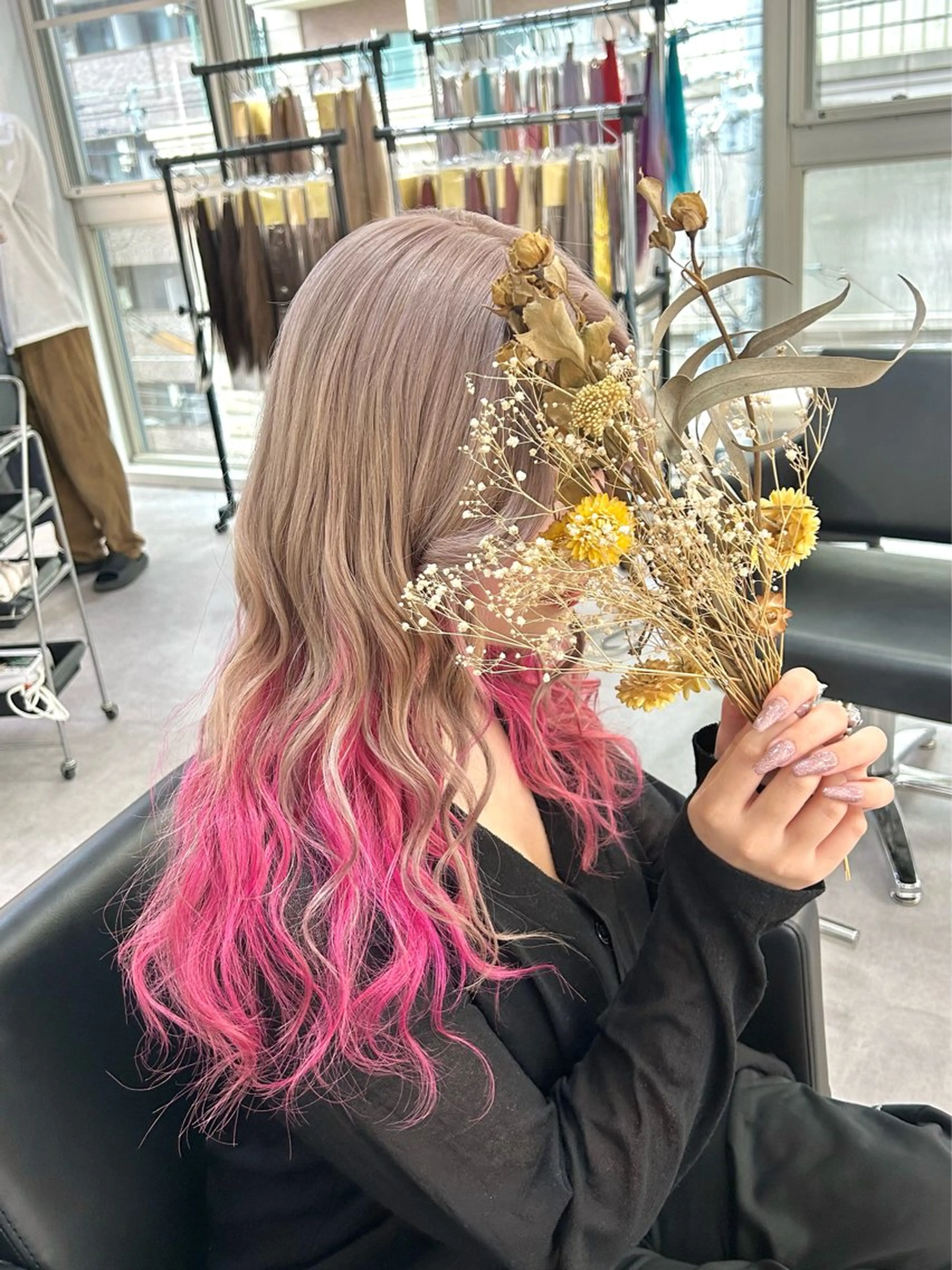 セミロング カラー デザインカラー インナーカラー Cielroシェイロ所属・ブリーチ&エクステ 🥀ケアカラー特化のヘアスタイル