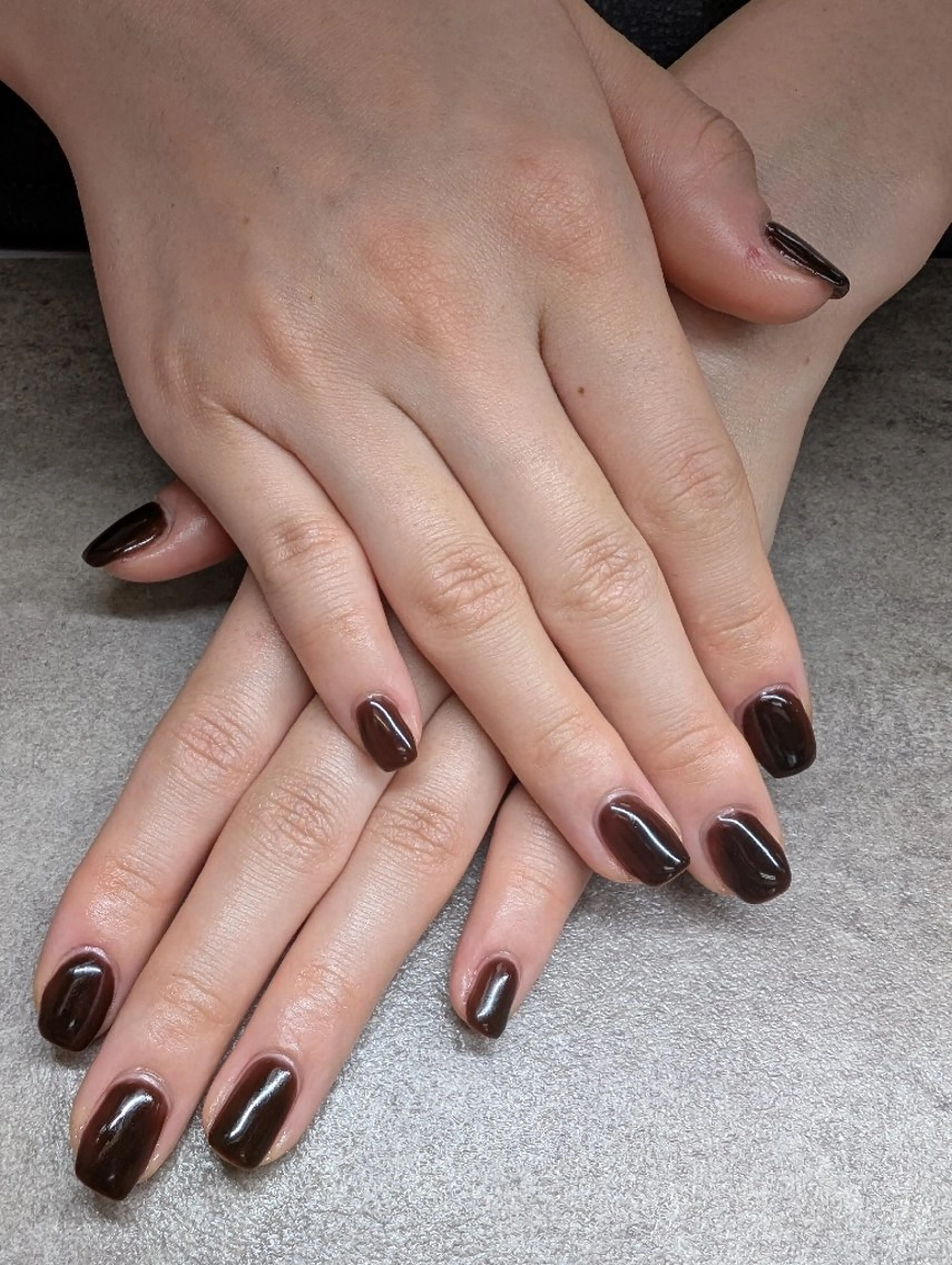 ネイル ワンカラーネイル eclat BEAUTY NAIL SALON　枚方市駅前店所属・松本 ひとみのネイルデザイン