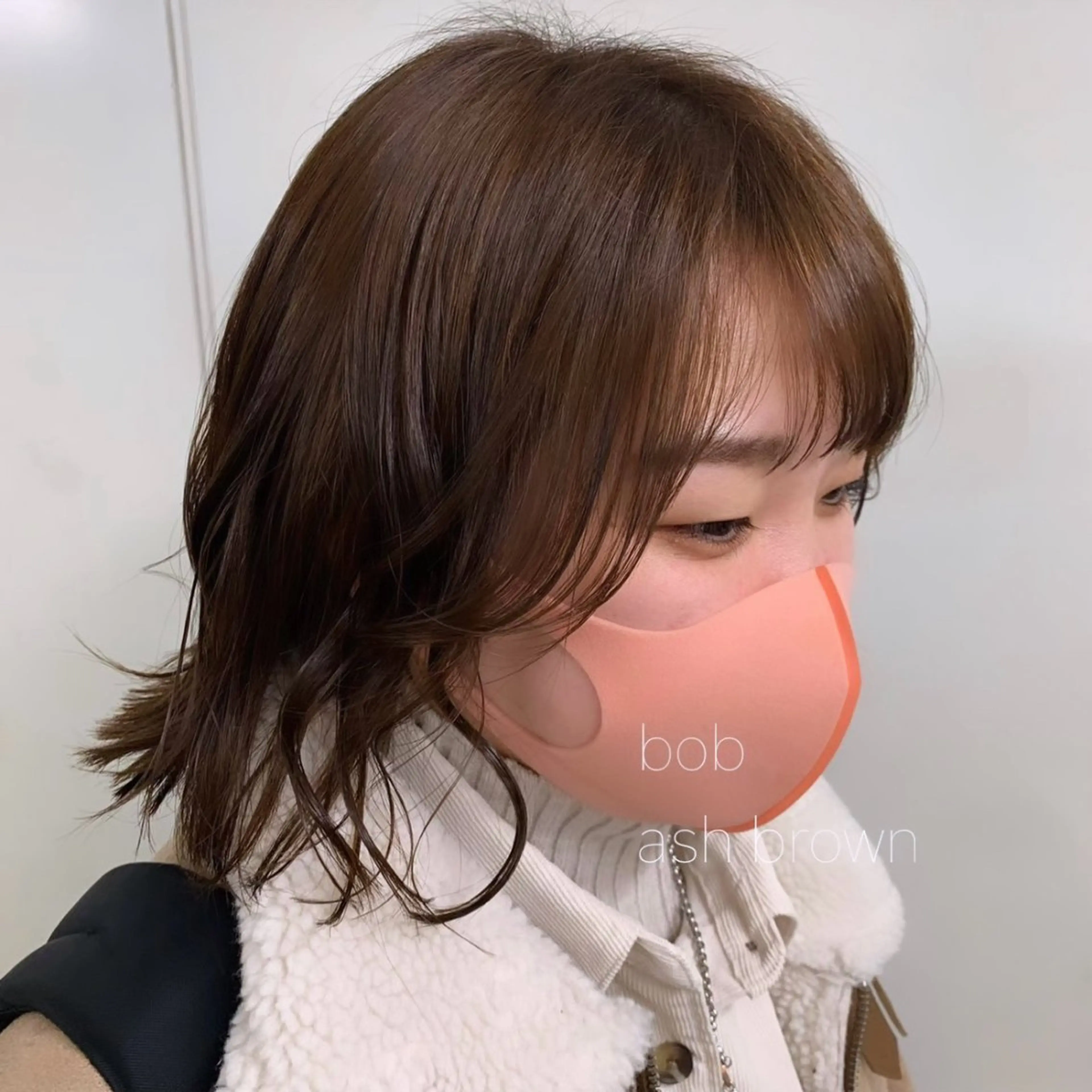 ミディアム カラー アッシュ アッシュブラウン ブラウンカラー GO TODAY 原宿本店所属・似合わせカット得意 💛RENA💛のヘアスタイル