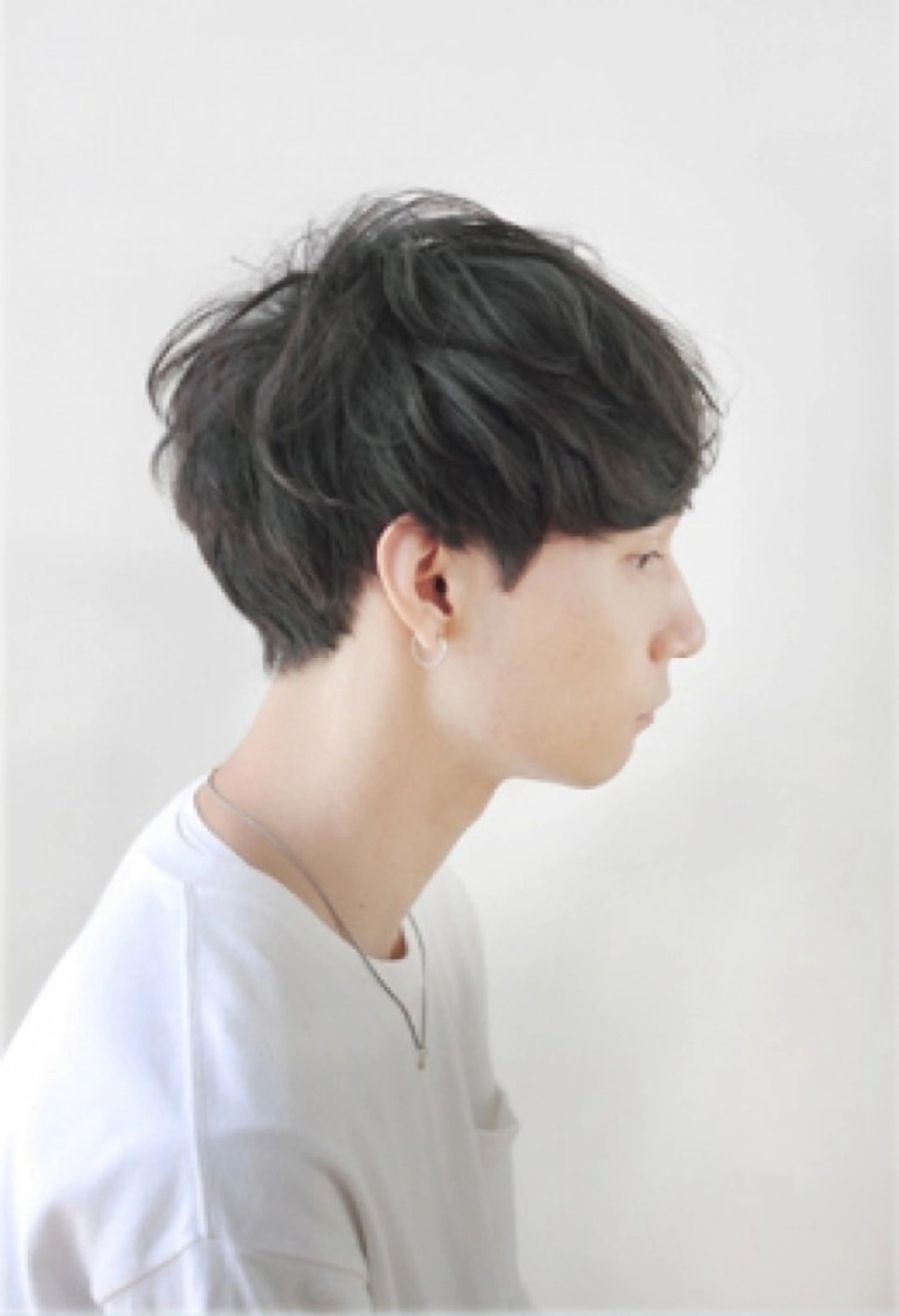 メンズ 縮毛矯正×髪質改善 カラー×クロスパーマのヘアスタイル