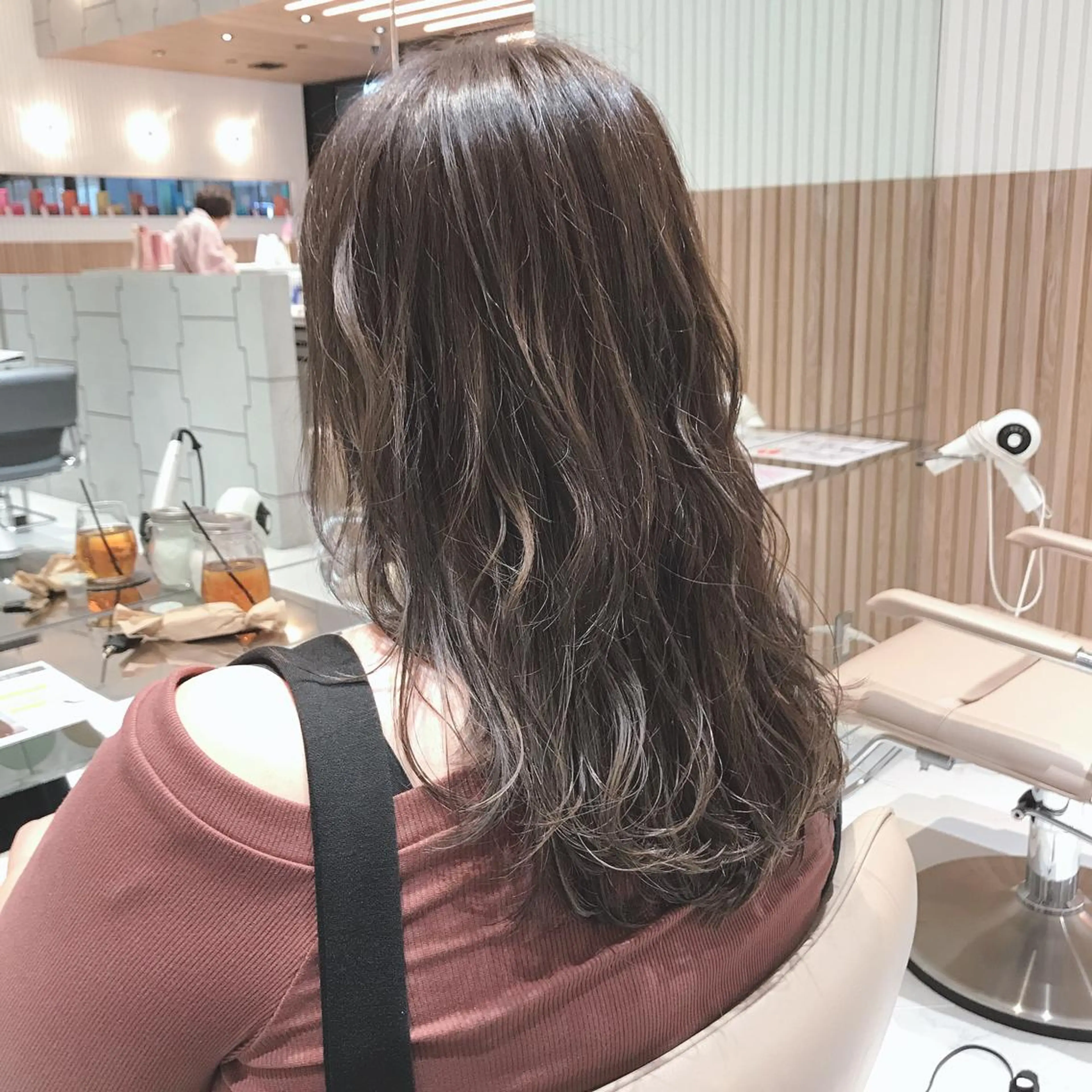 セミロング カラー ベージュカラー ボブ/ハイトーン 立川loose 下田のヘアスタイル