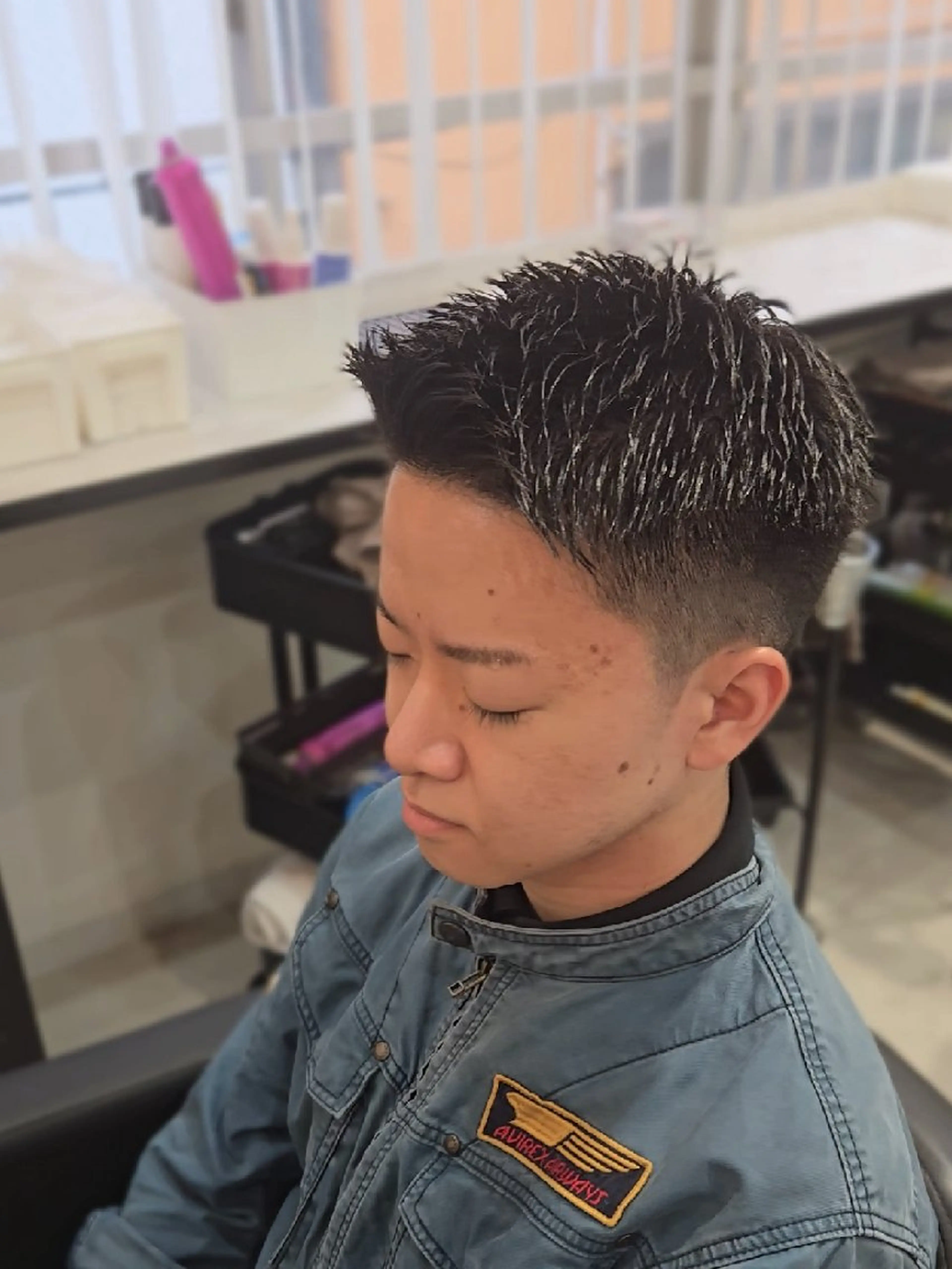 メンズ ショート フェードカット カット ヘアセット Lapis 名古屋駅前店所属・LEN名古屋/パーマ 海外ヘア/メンズ特化のヘアスタイル