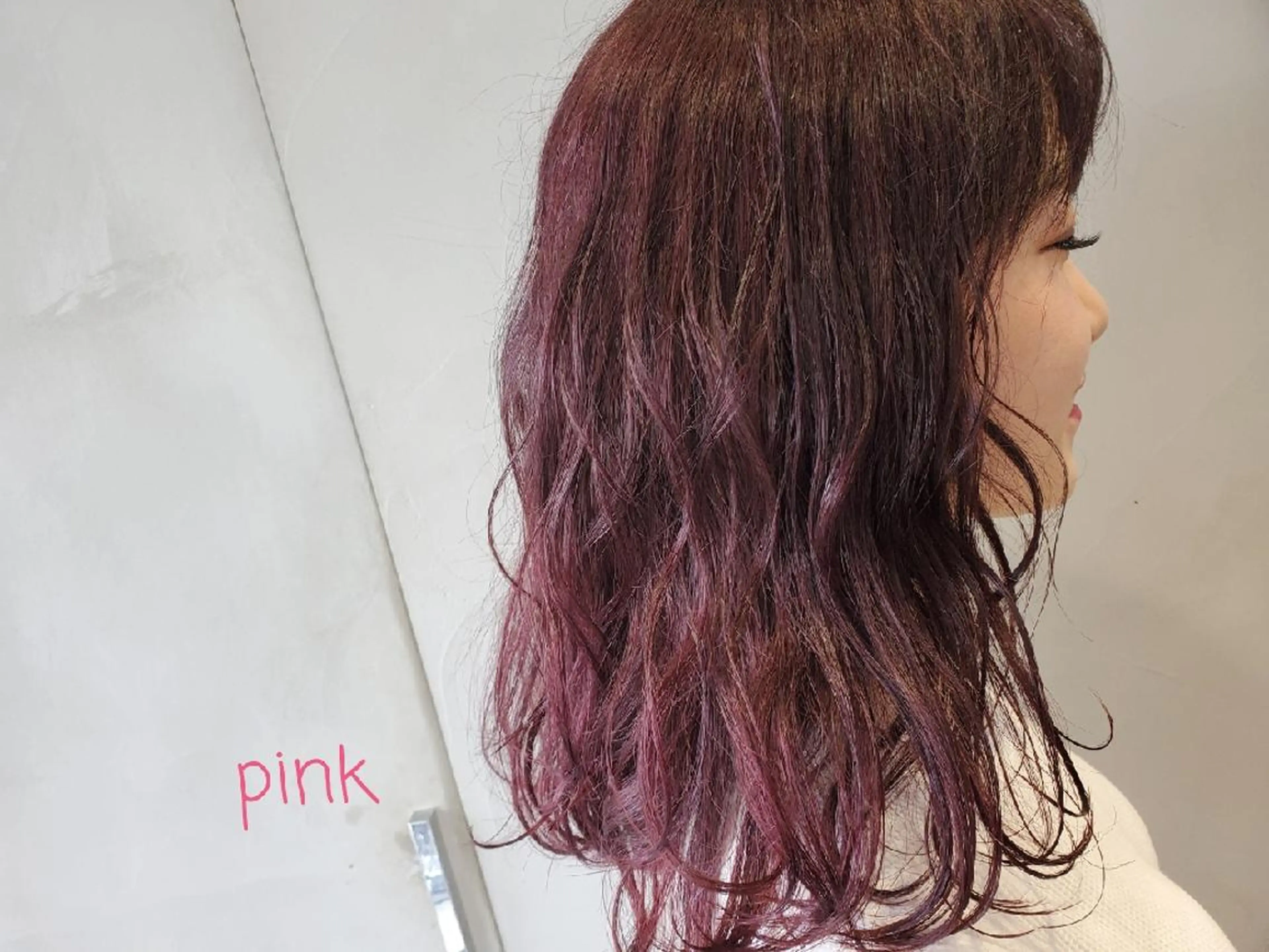 ミディアム カラー ブリーチ ブリーチなしカラー 上品な透明感カラー/ 表参道/MIKUのヘアスタイル