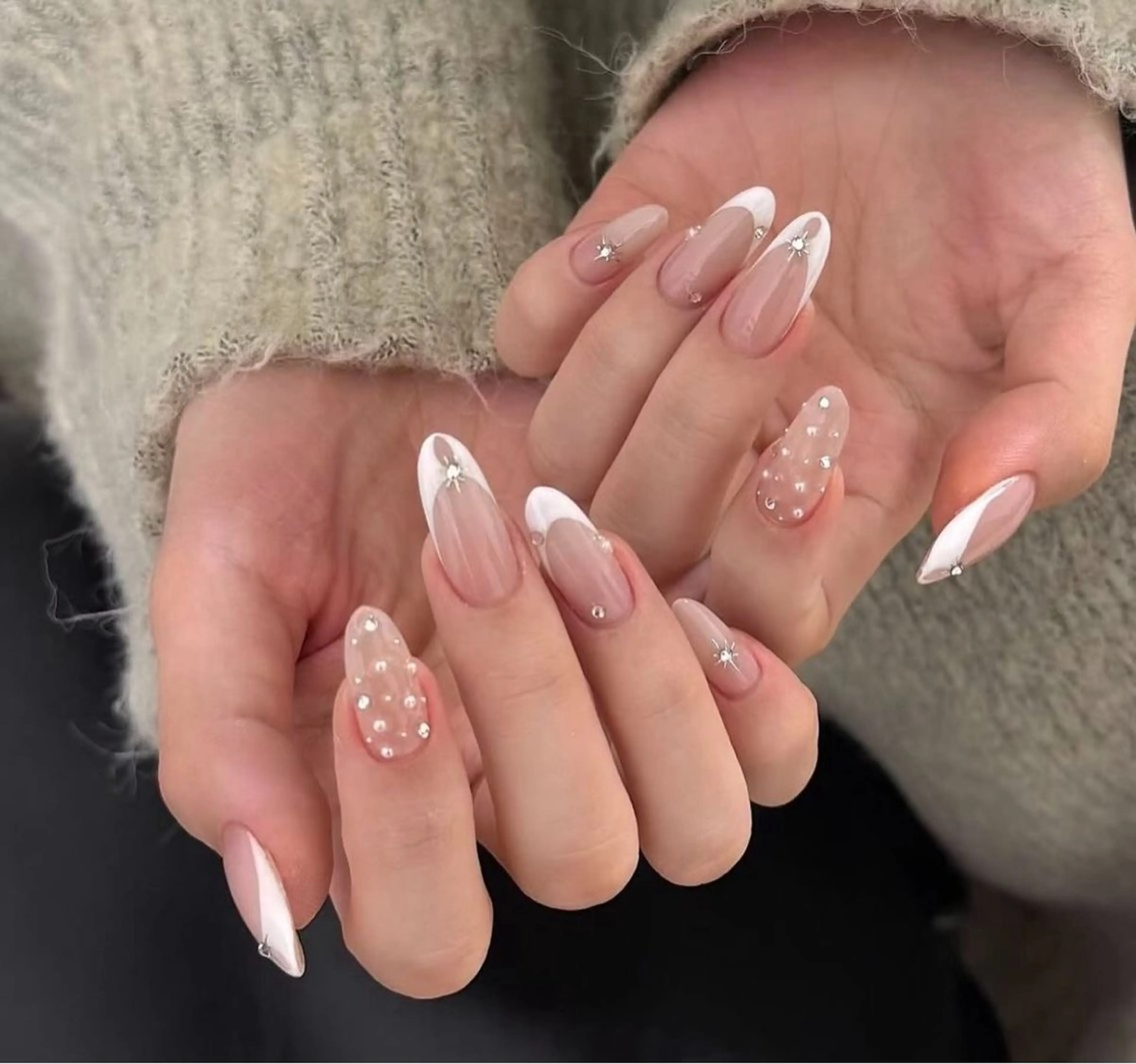 ネイル 韓国ネイル 持ち込み ネイルチップ ハンドネイル EMI ANA.CHUOのネイルデザイン