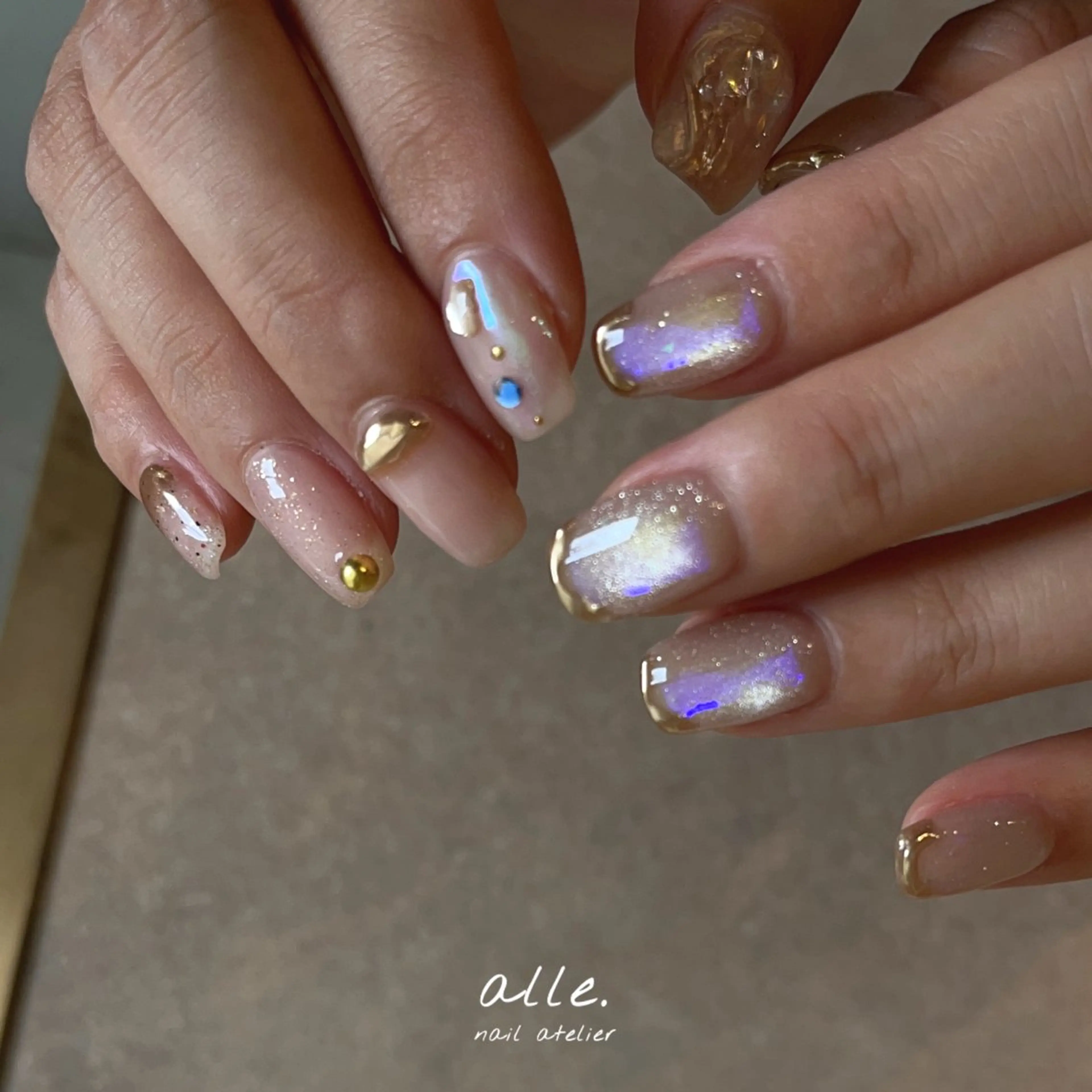 ネイル ハンドネイル atelier alle.のネイルデザイン