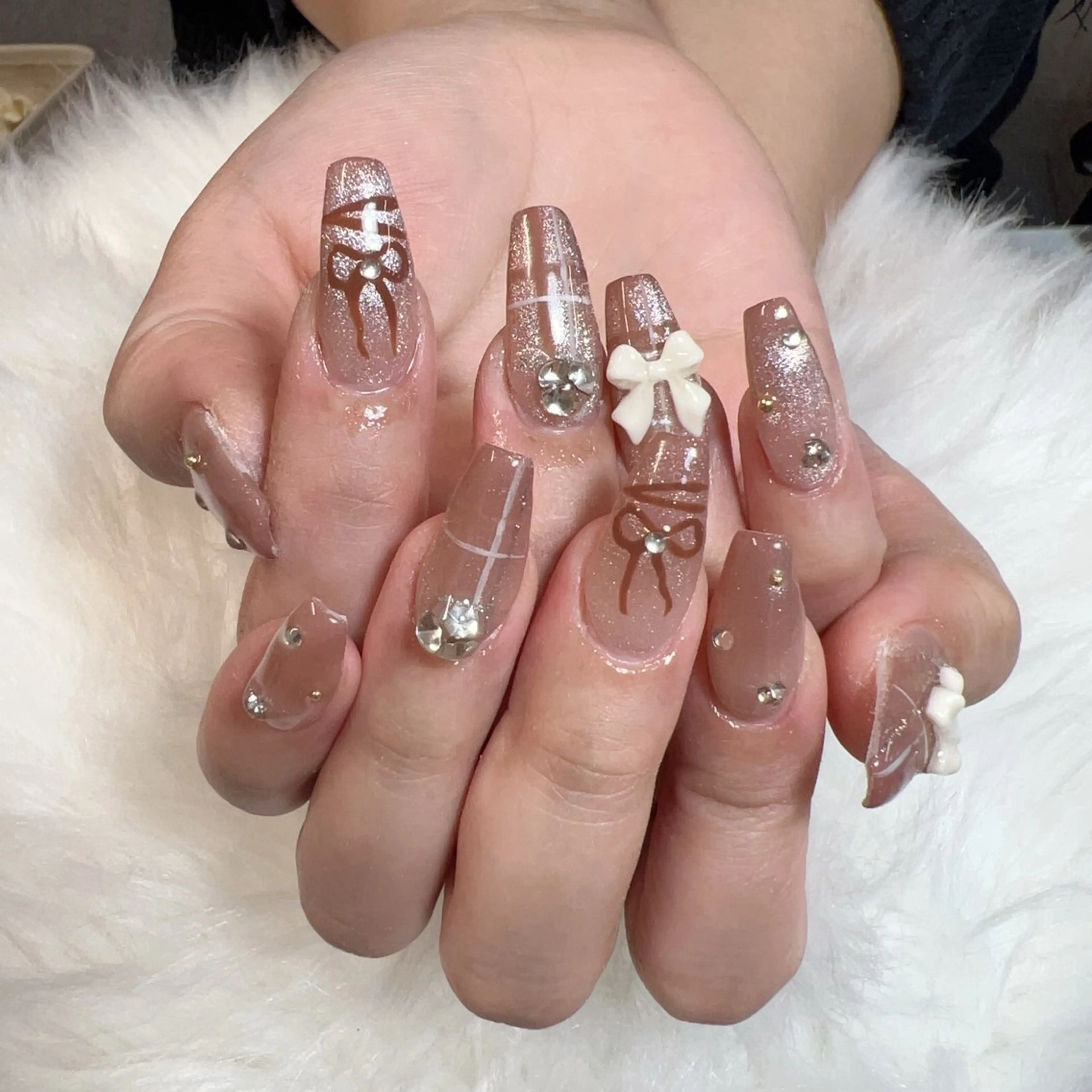 ネイル ハンドネイル 🎀nana🫧 ワンホンネイル🎀のネイルデザイン