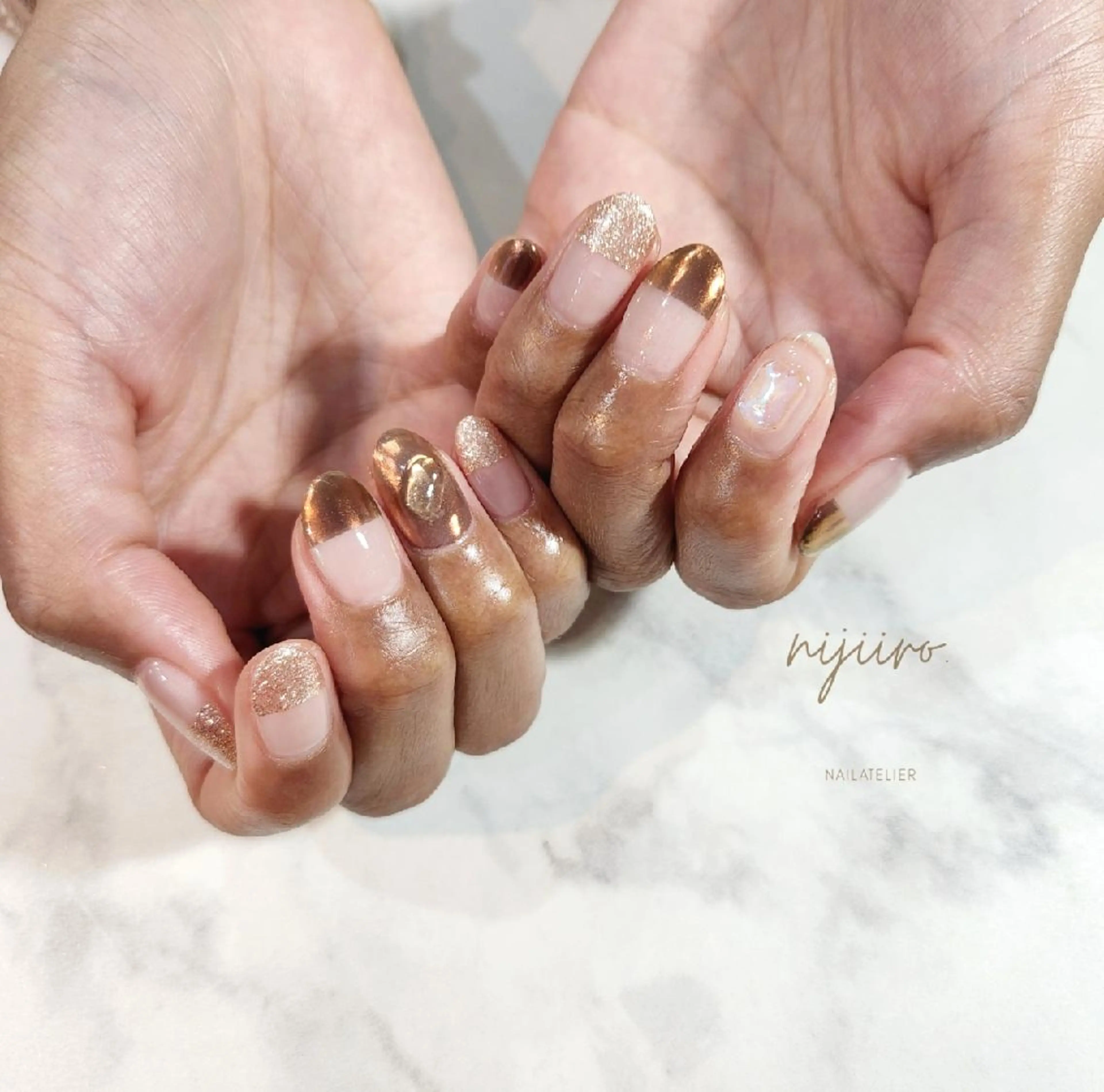 ネイル ハンドネイル nailatelier nijiiro.所属・nijiiro🌈 サトウのネイルデザイン