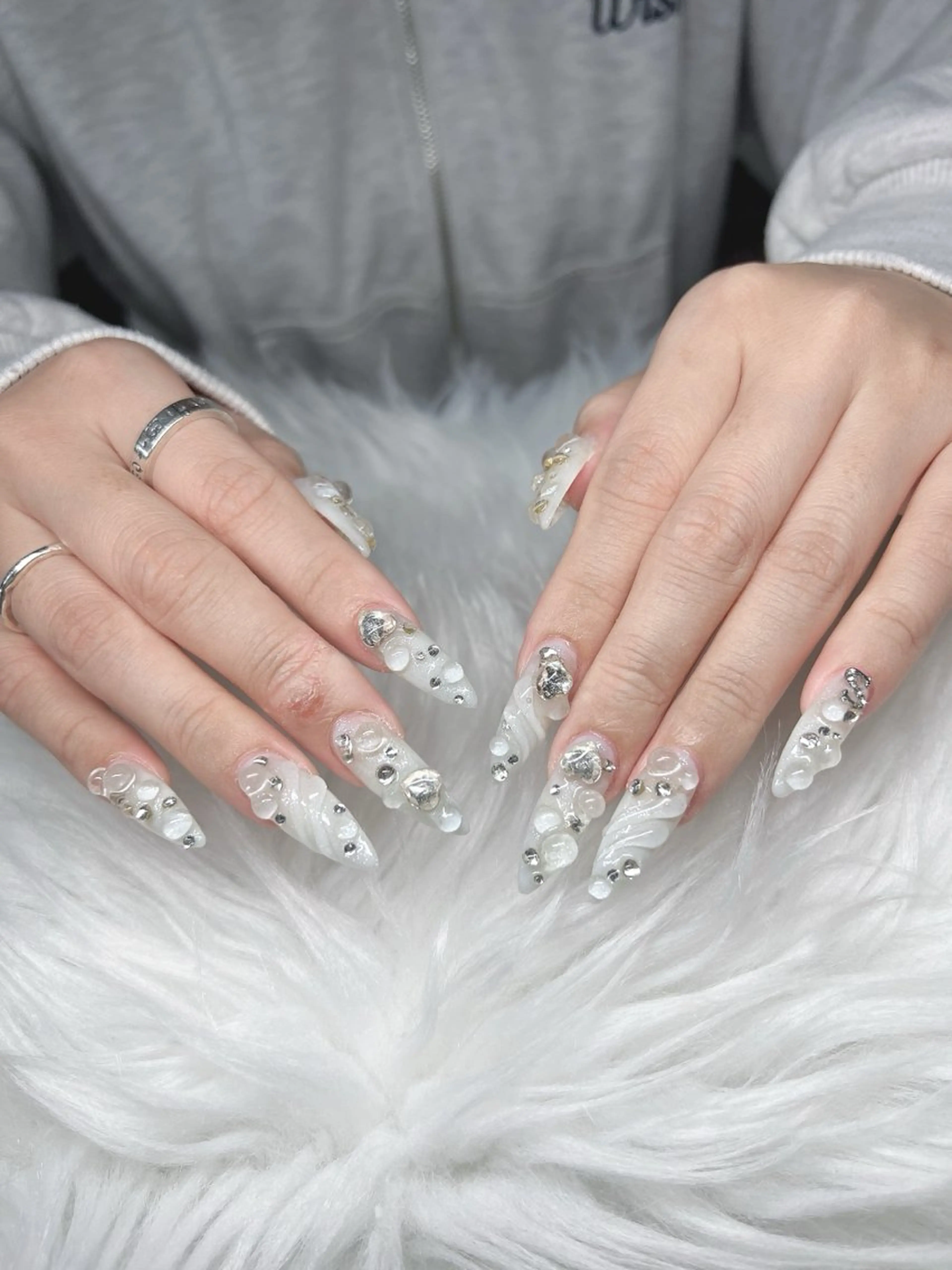 ネイル ハンドネイル Lee Nails チップ長さだし専門店のネイルデザイン