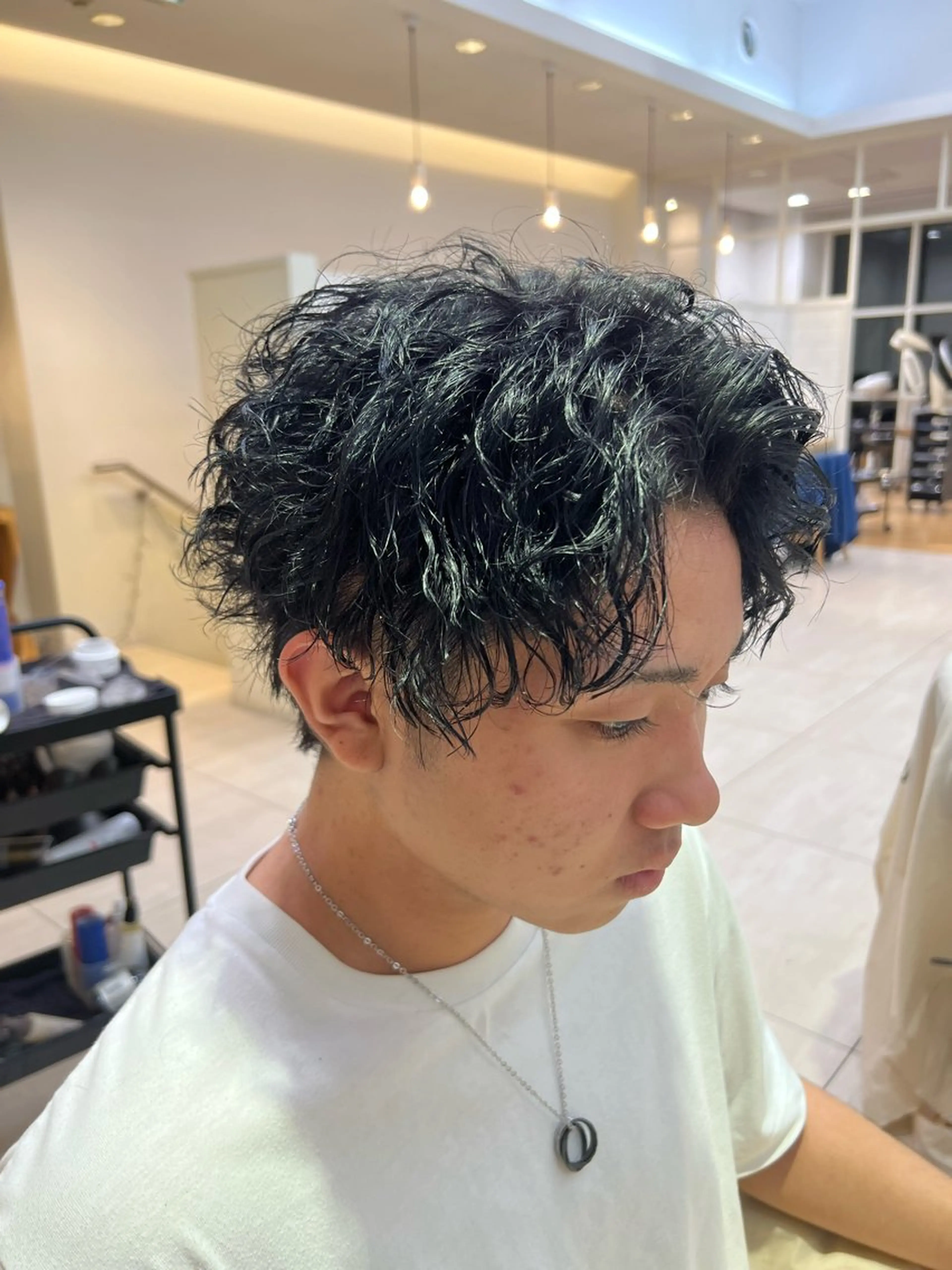 ショート メンズパーマ 岩成健志郎のヘアスタイル