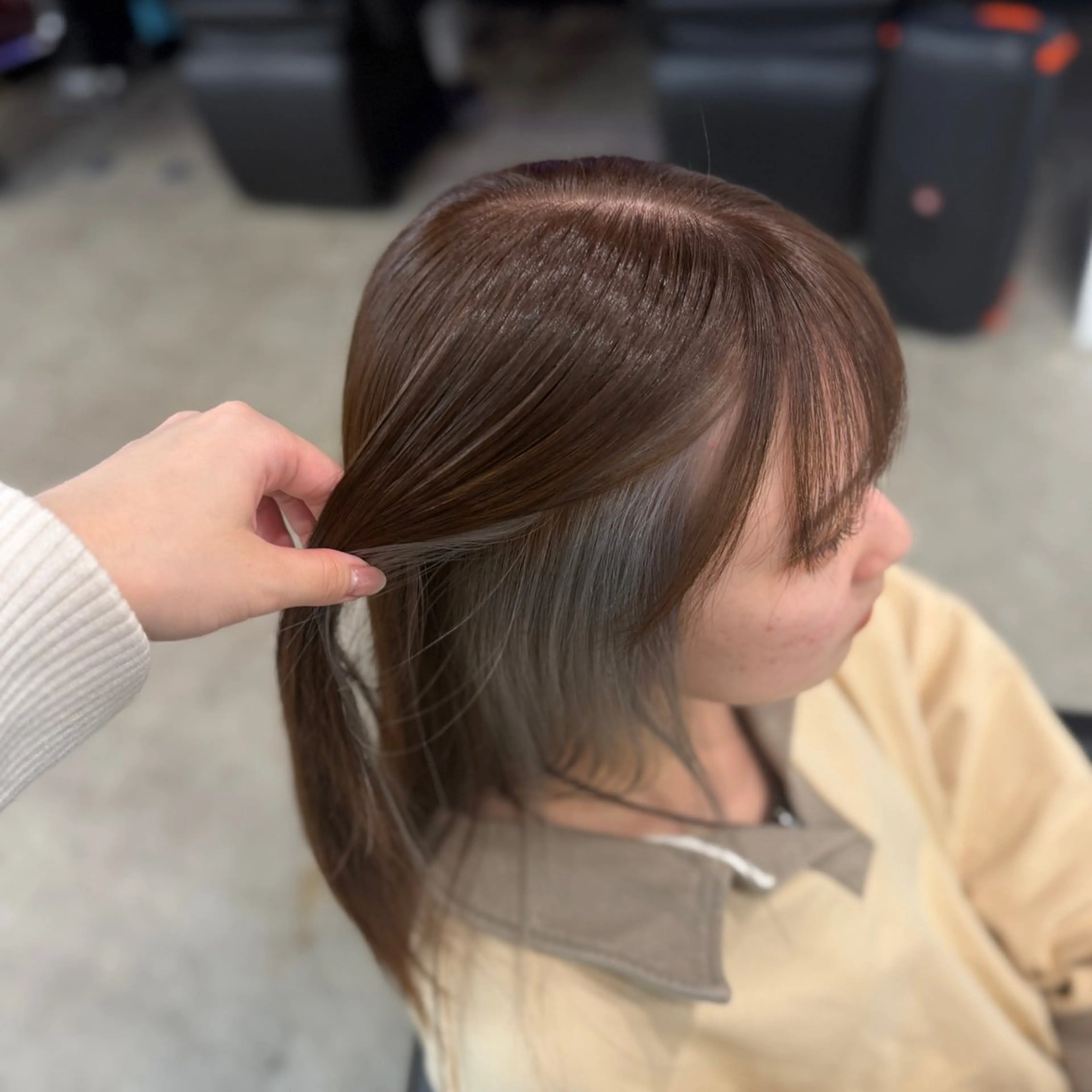 カラー ベージュカラー 透明感カラー Plaatje🫧 碧のヘアスタイル