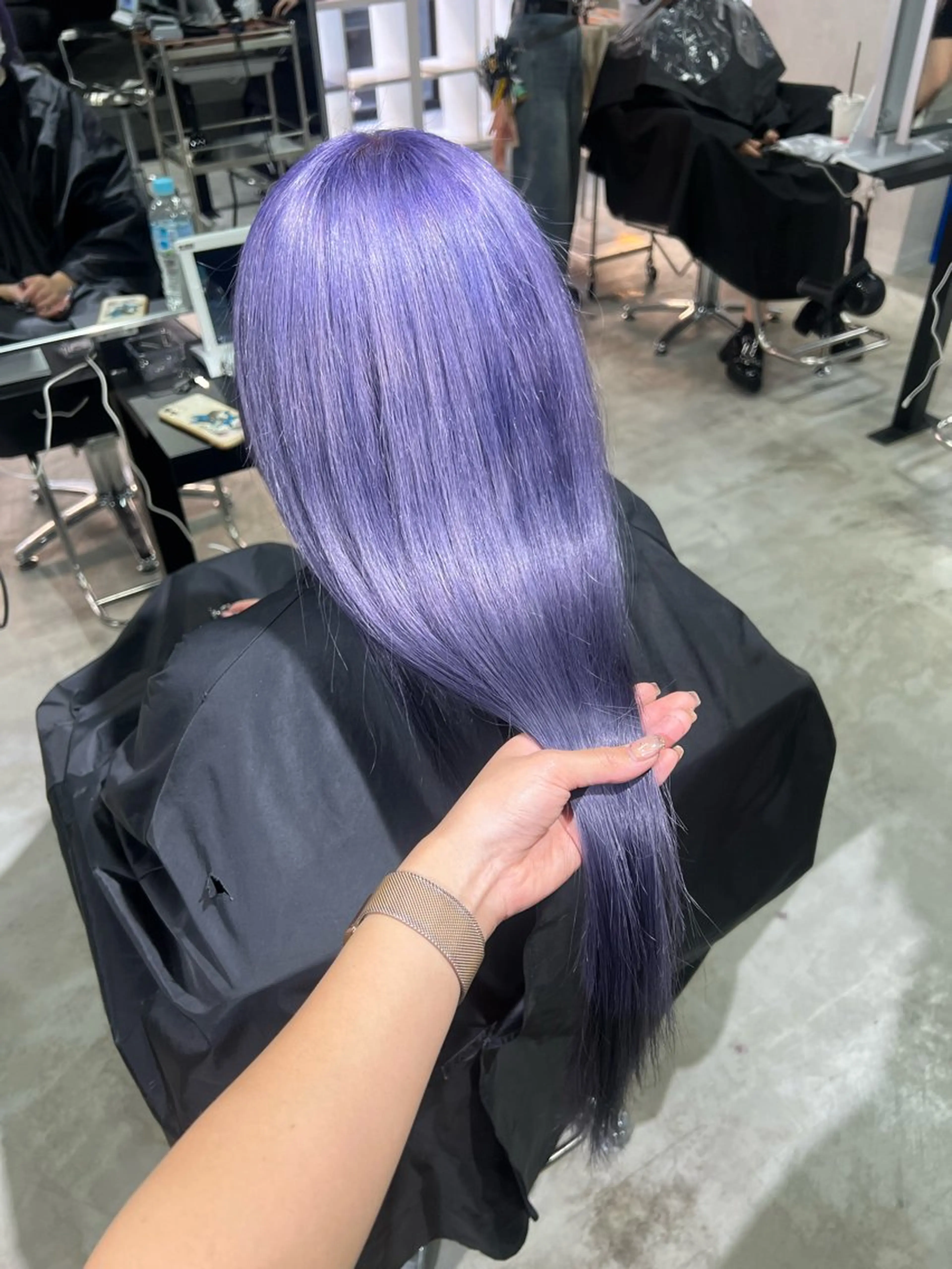 【💜紫カラーしたい方💜】ブリーチ+カラー+トリートメントの写真