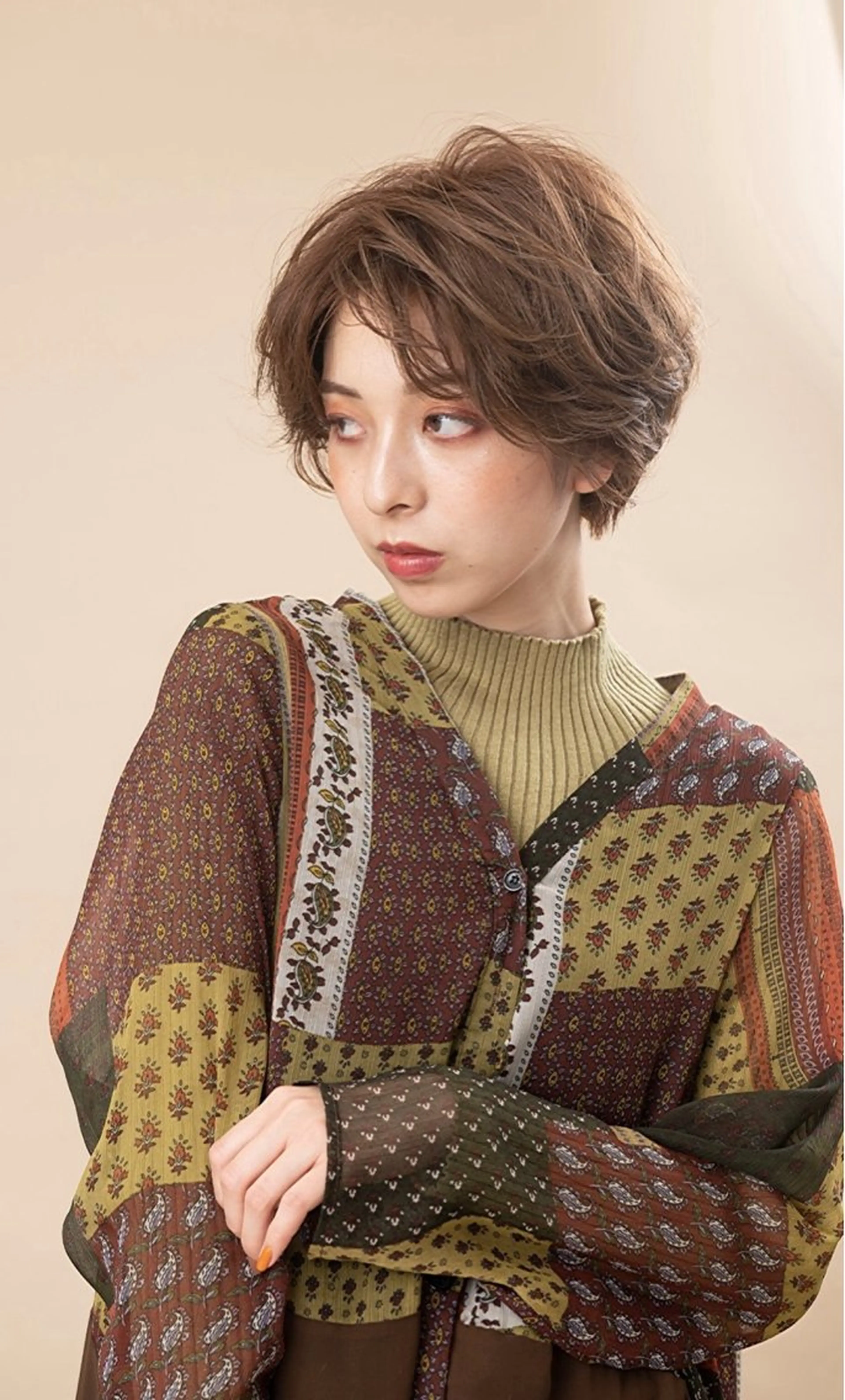 ショート カラー ショートヘア 三石 翔太のヘアスタイル