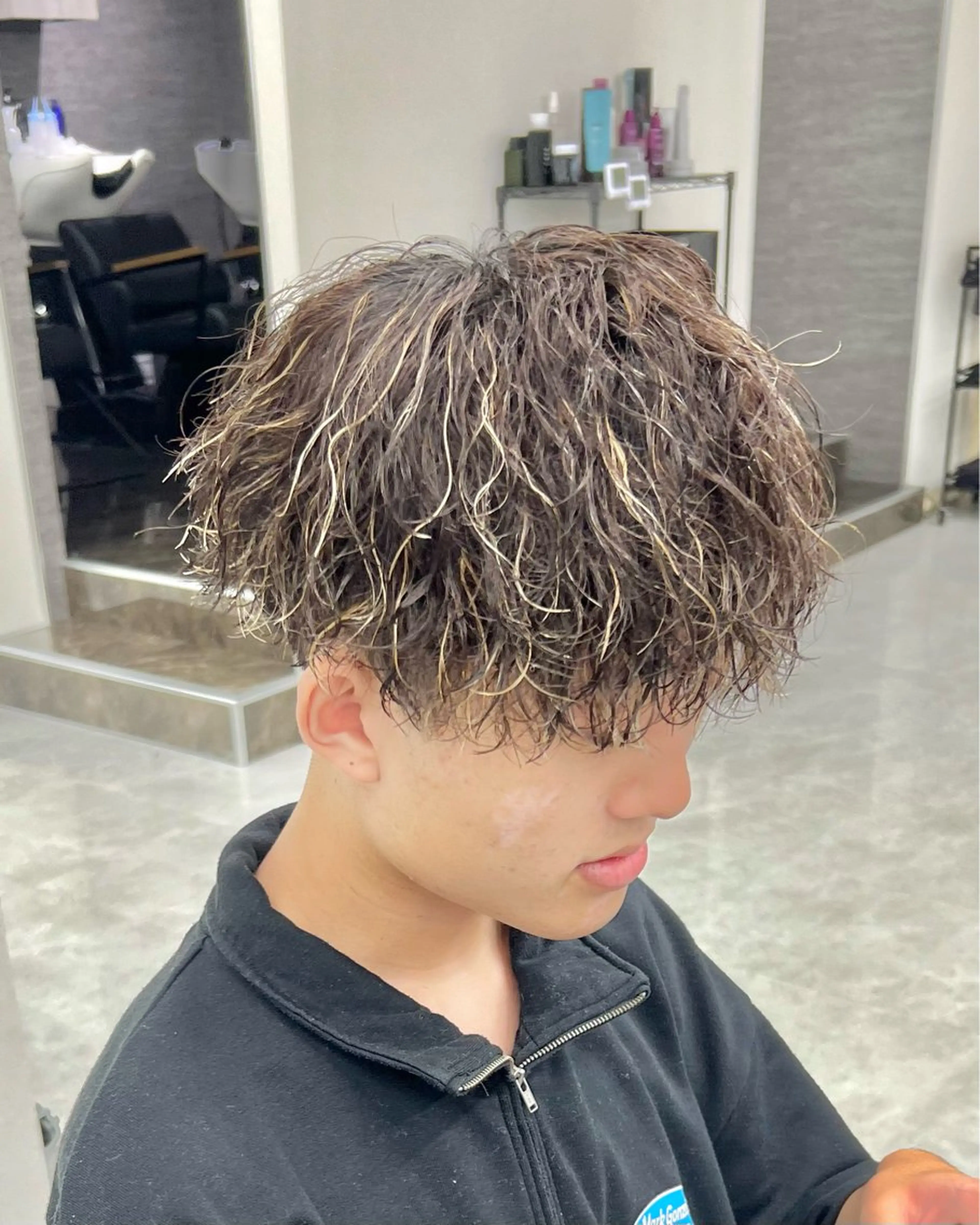 パーマ メンズ カット パーマ トリートメント ヘッドスパ ヘアセット シャドウパーマ/ メンズ/KENTAのヘアスタイル