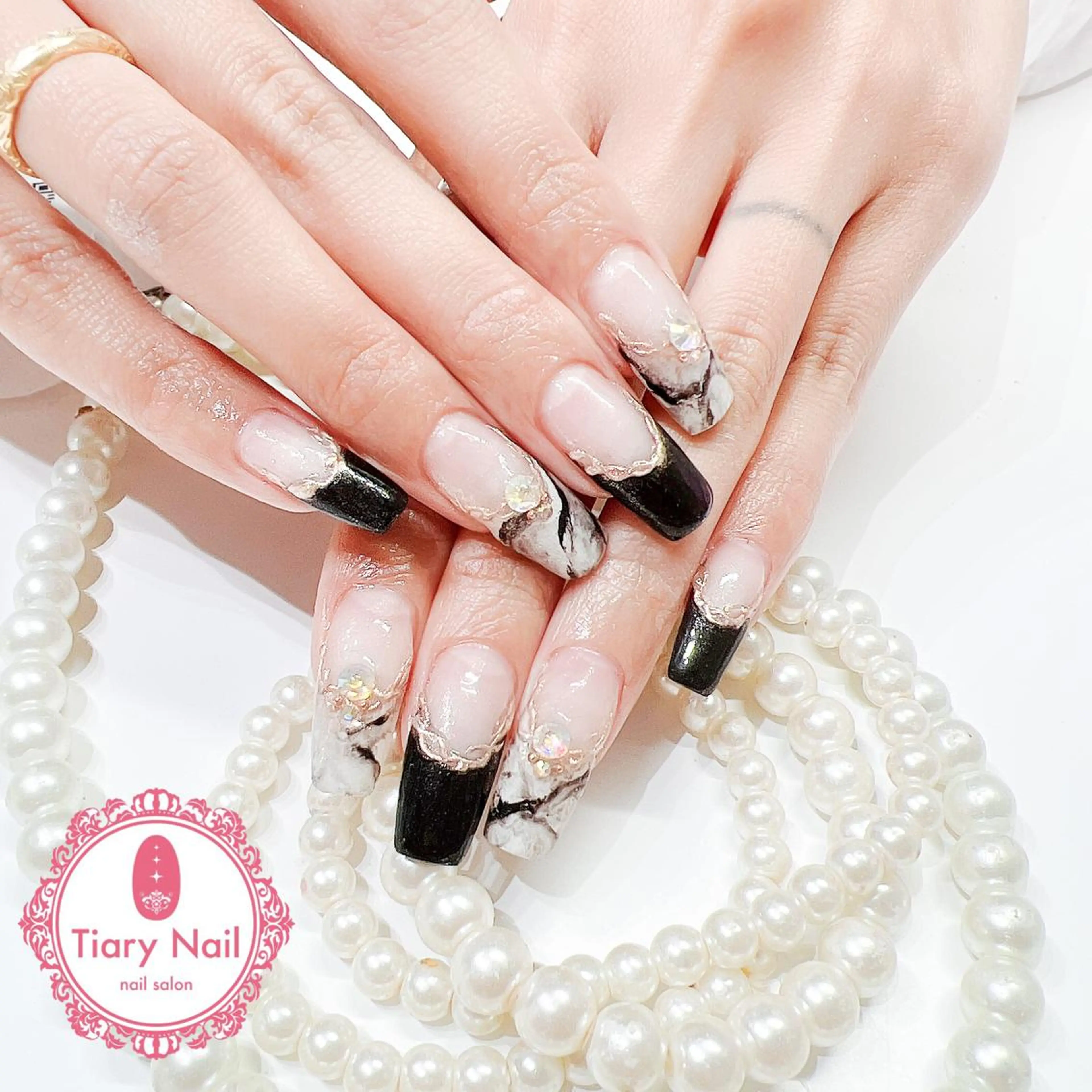 ネイル 桜ネイル 成人式 長さ出し フラッシュネイル フットネイル ハンドネイル 💗🪽Tiary Nail🪽💗のネイルデザイン