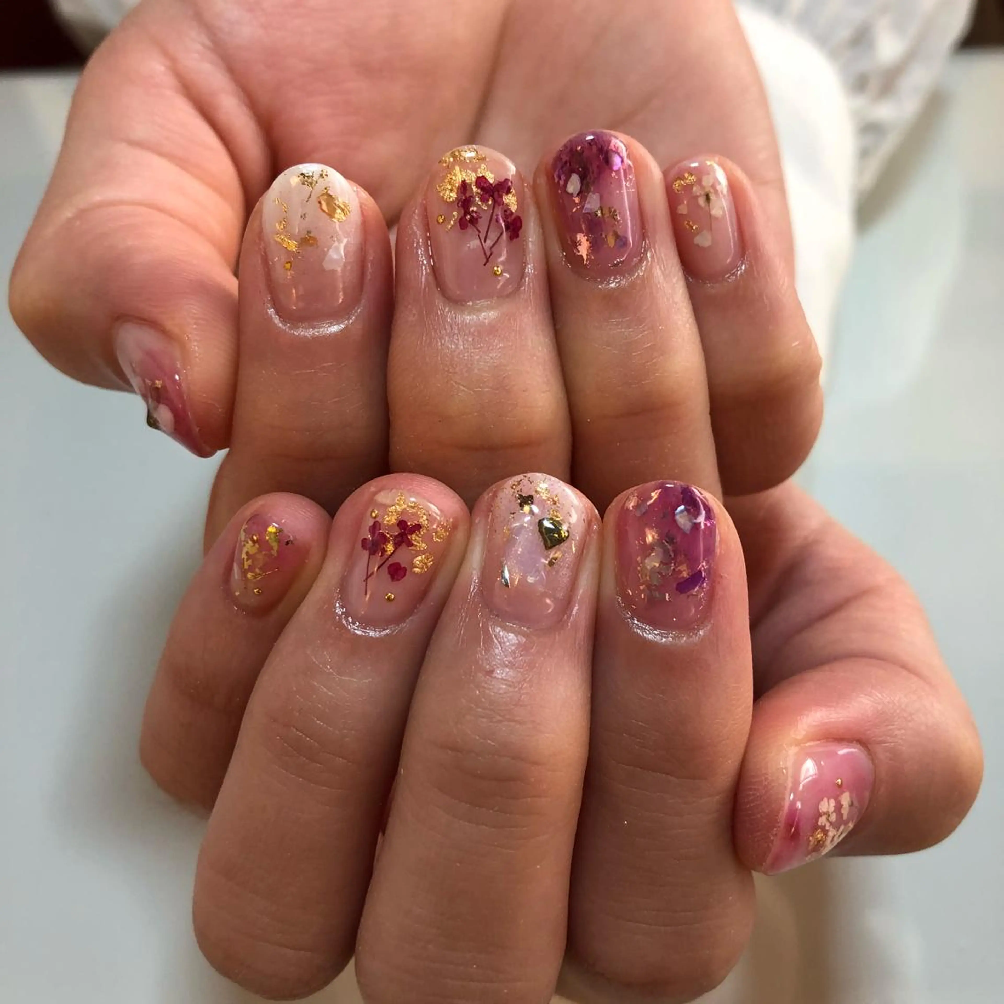 ネイル ニュアンスネイル g-up nail所属・米田 律子のネイルデザイン