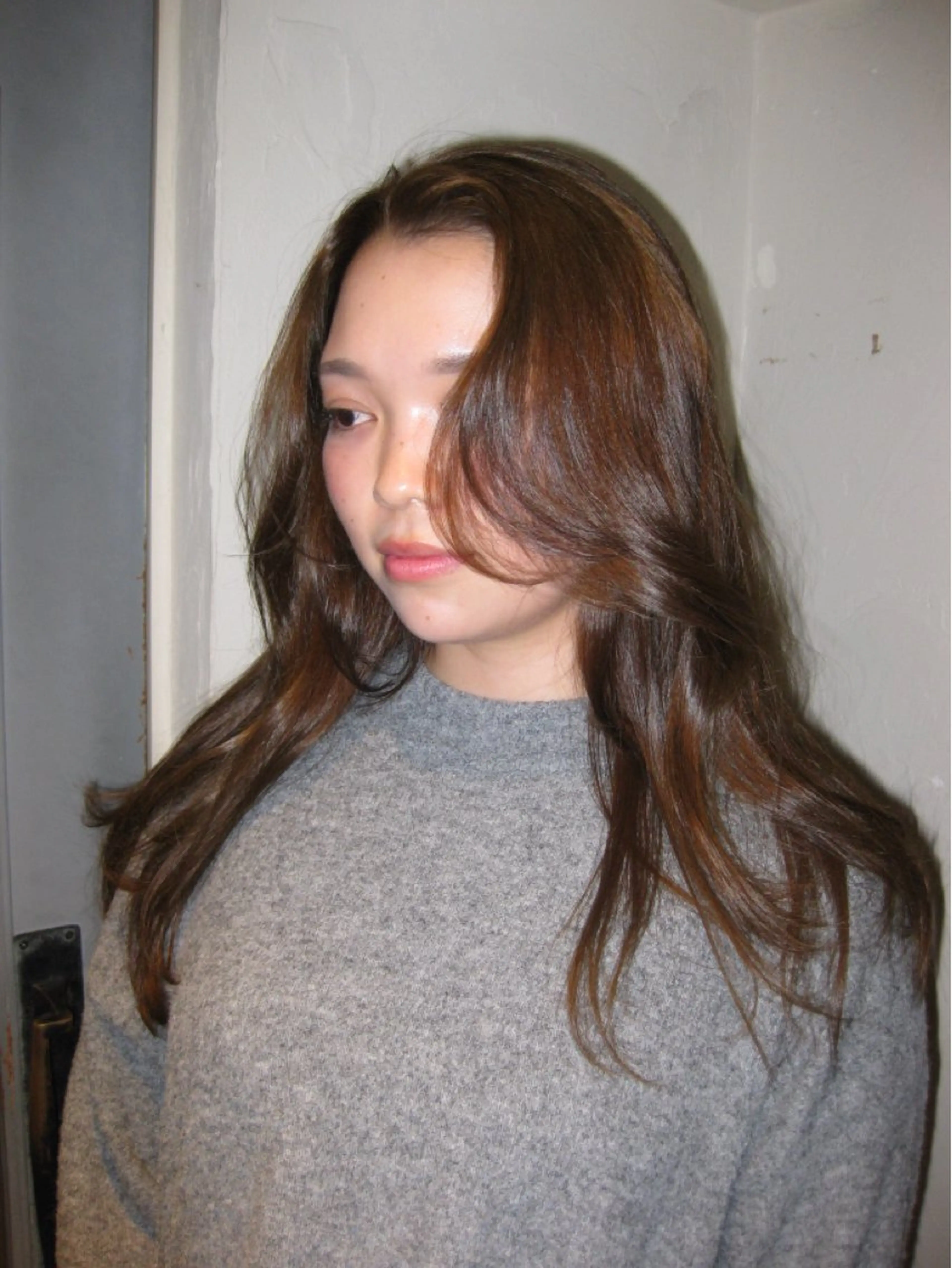 ミディアム カラー 今井 香奈恵のヘアスタイル