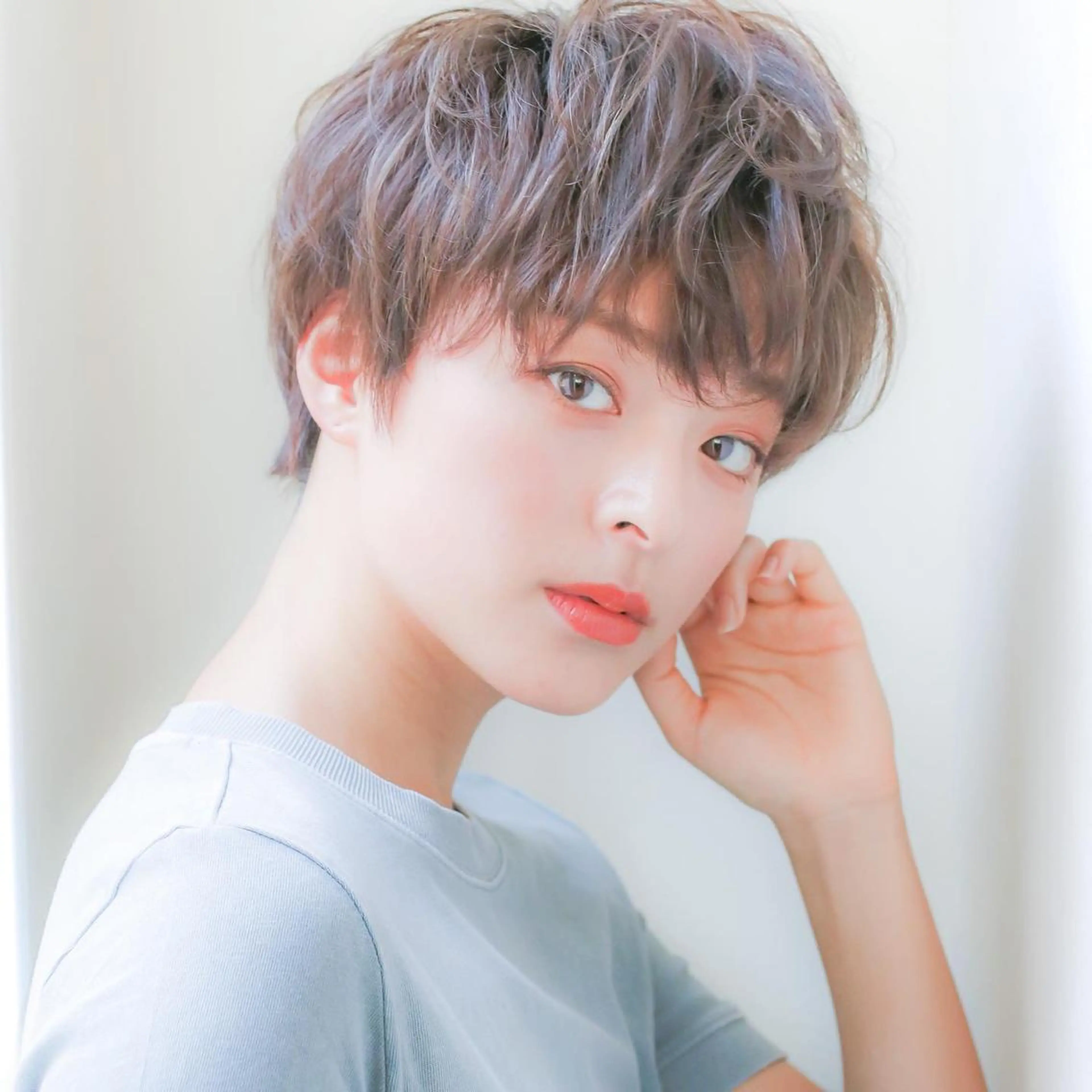 ショート カラー パーマ ショートヘア Lond re Maison.原宿のヘアスタイル