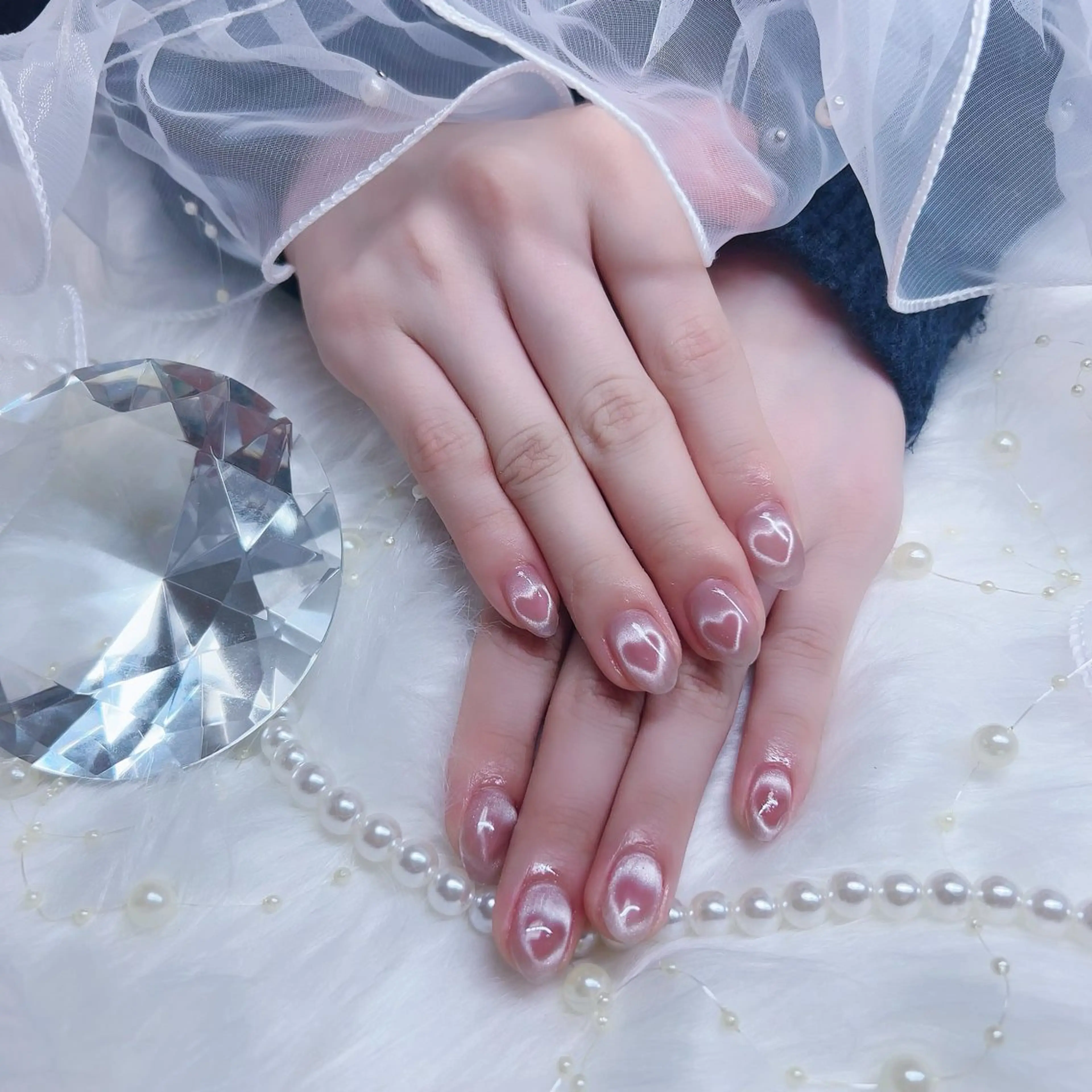 ネイル ハート マグネットネイル Nail salon suu所属・Nail salon suuのネイルデザイン