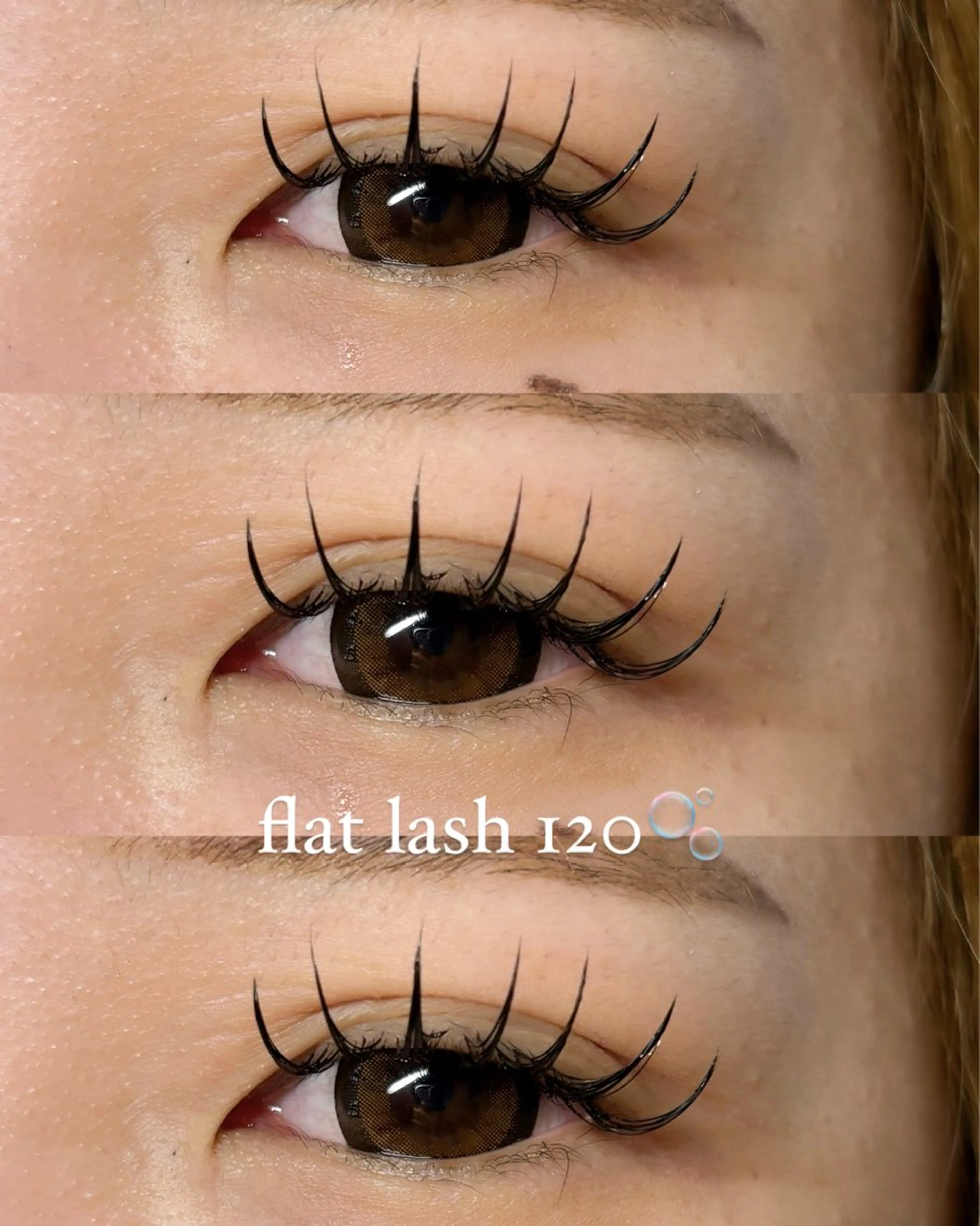 🤍本日限定🤍LEDマツエク120本(フラットラッシュ・カラーエクステ変更・束感お仕上げクリアコーティング付き✨)の写真