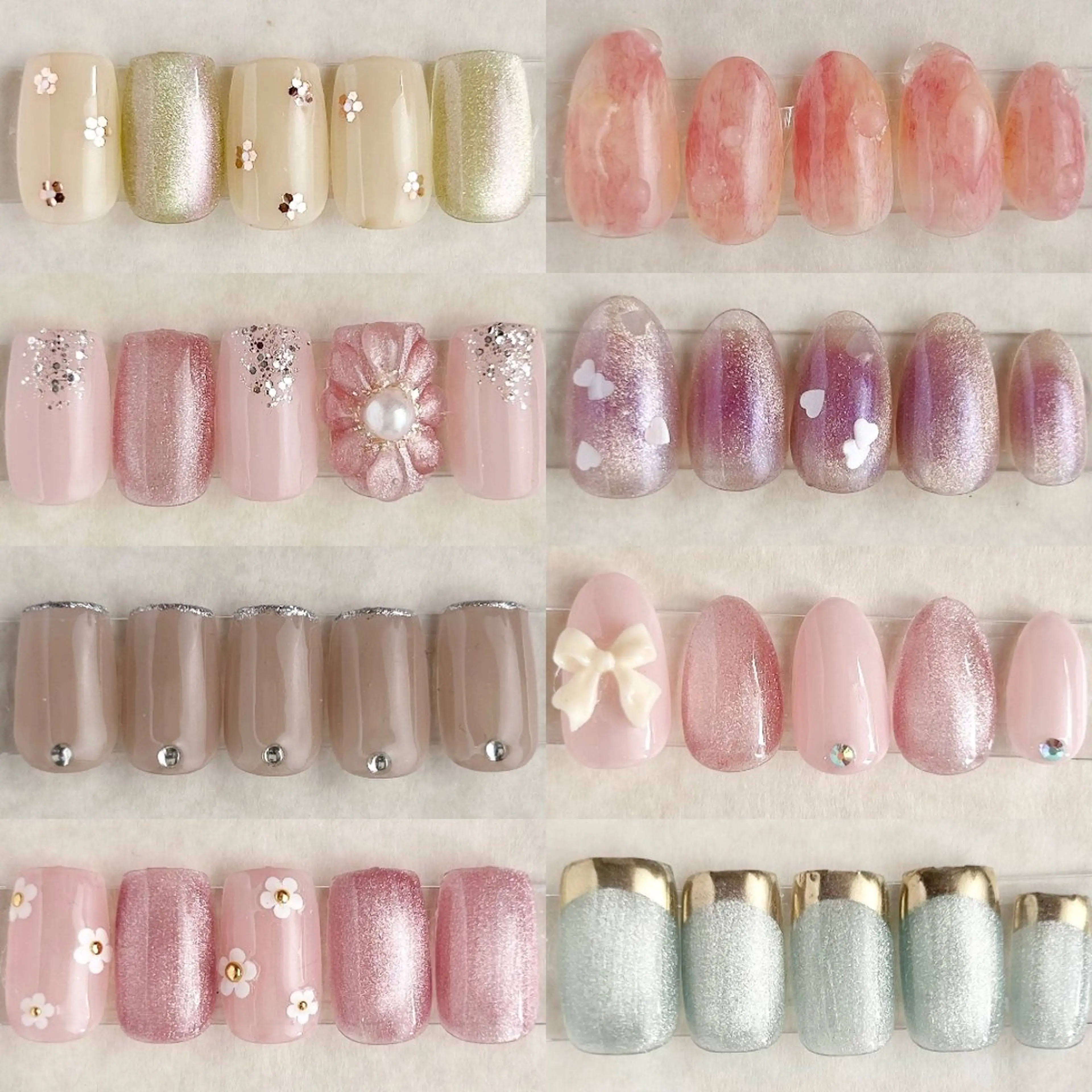 ネイル アートネイル ジェルネイル ガーリー オフィスネイル ハンドネイル muum_nail 新宿2分 三丁目1分のネイルデザイン