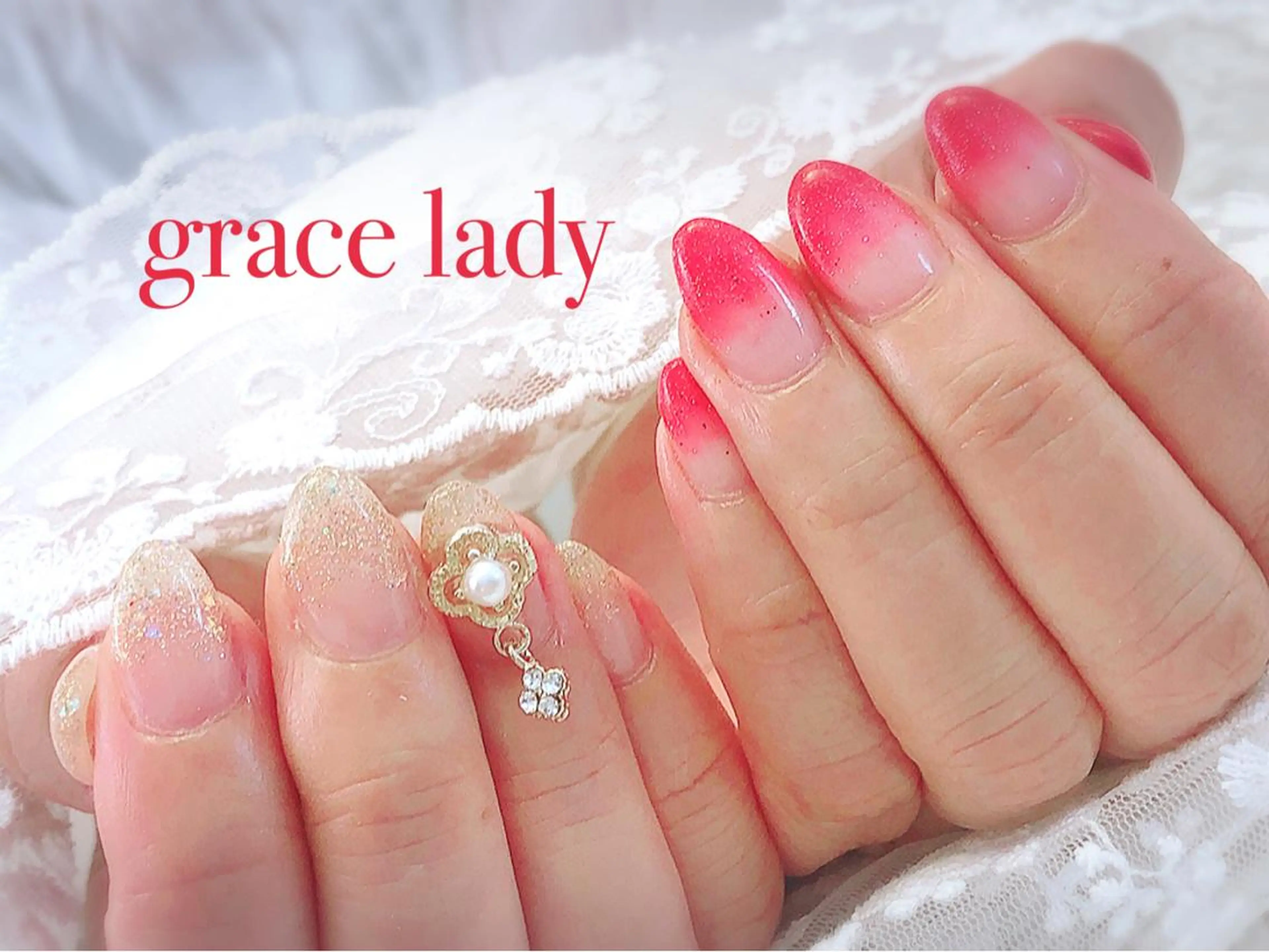 ネイル グレースレディ所属・深爪矯正長さ出し専門 グレースレディのネイルデザイン