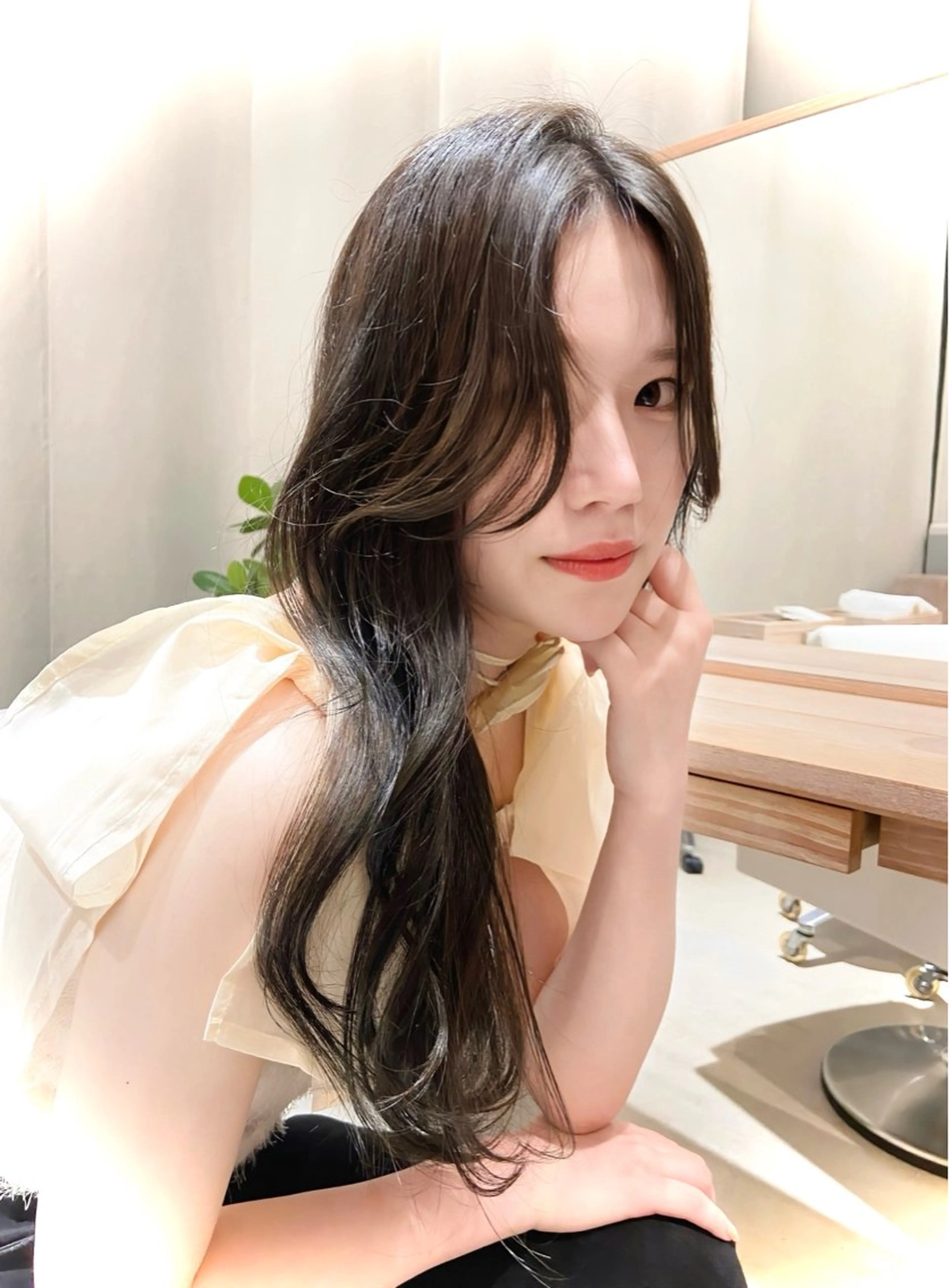 ロング カラー 韓国風ヘア ロング トリートメント SOYON nanamiのヘアスタイル