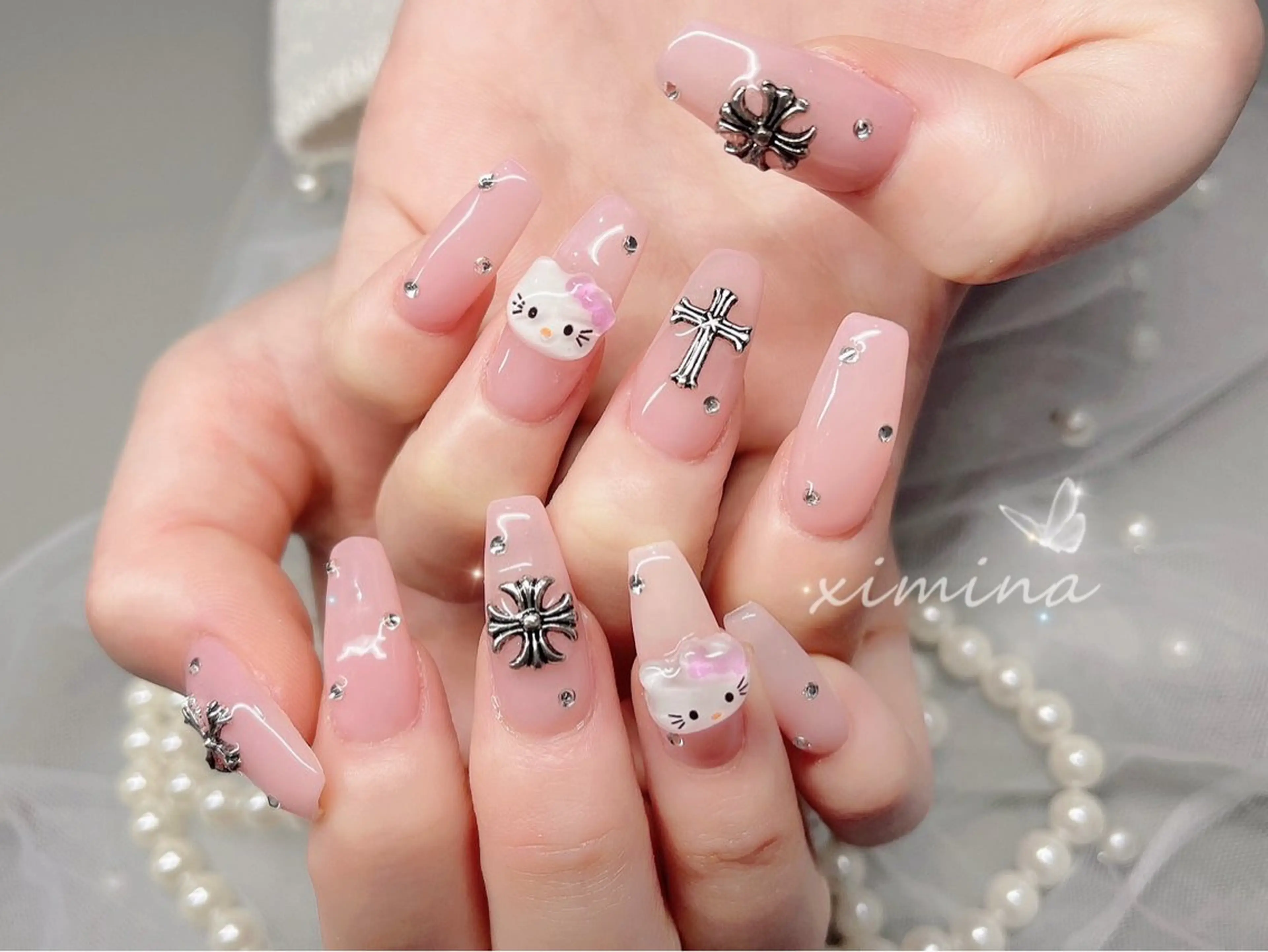 ネイル ハンドネイル ximina ネイルサロン北堀江のネイルデザイン