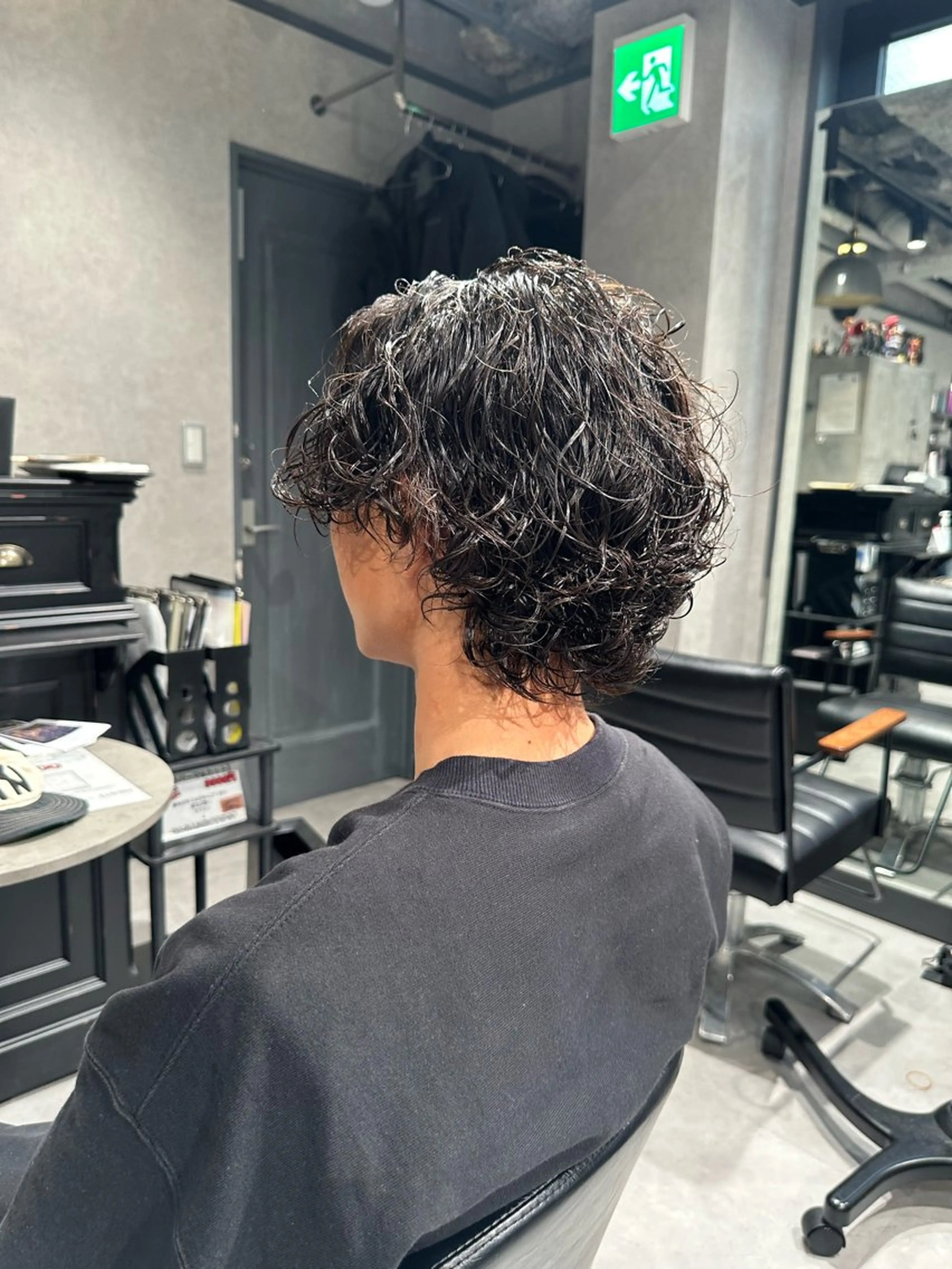 ミディアム パーマ ヘアアレンジ メンズ NEXT NEO所属・メンズヘア静岡 ✂︎Ryuheiのヘアスタイル