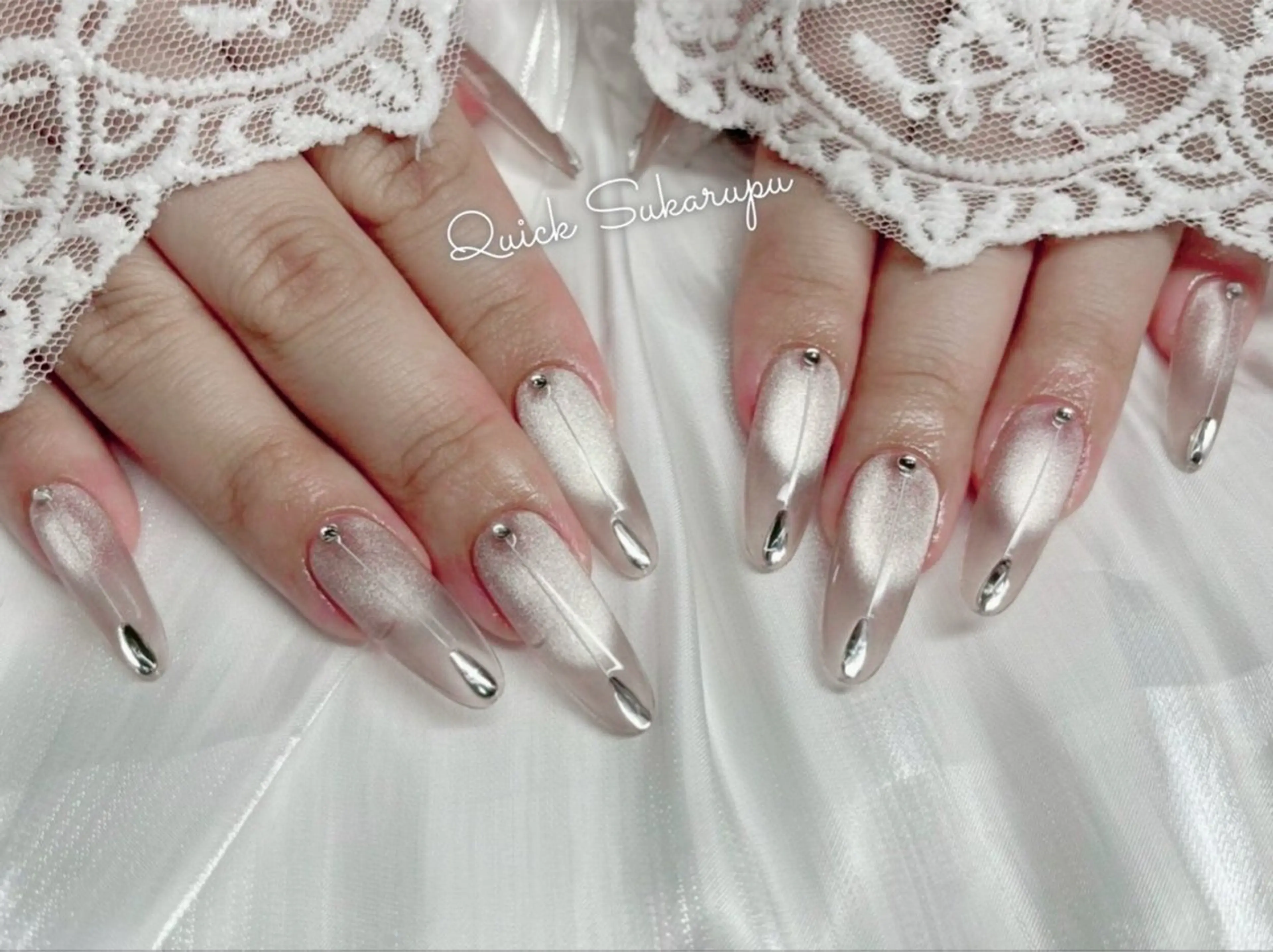 ロング ハンドネイル Quick Sukarupu 高田馬場店所属・Quick Sukarupuのネイルデザイン