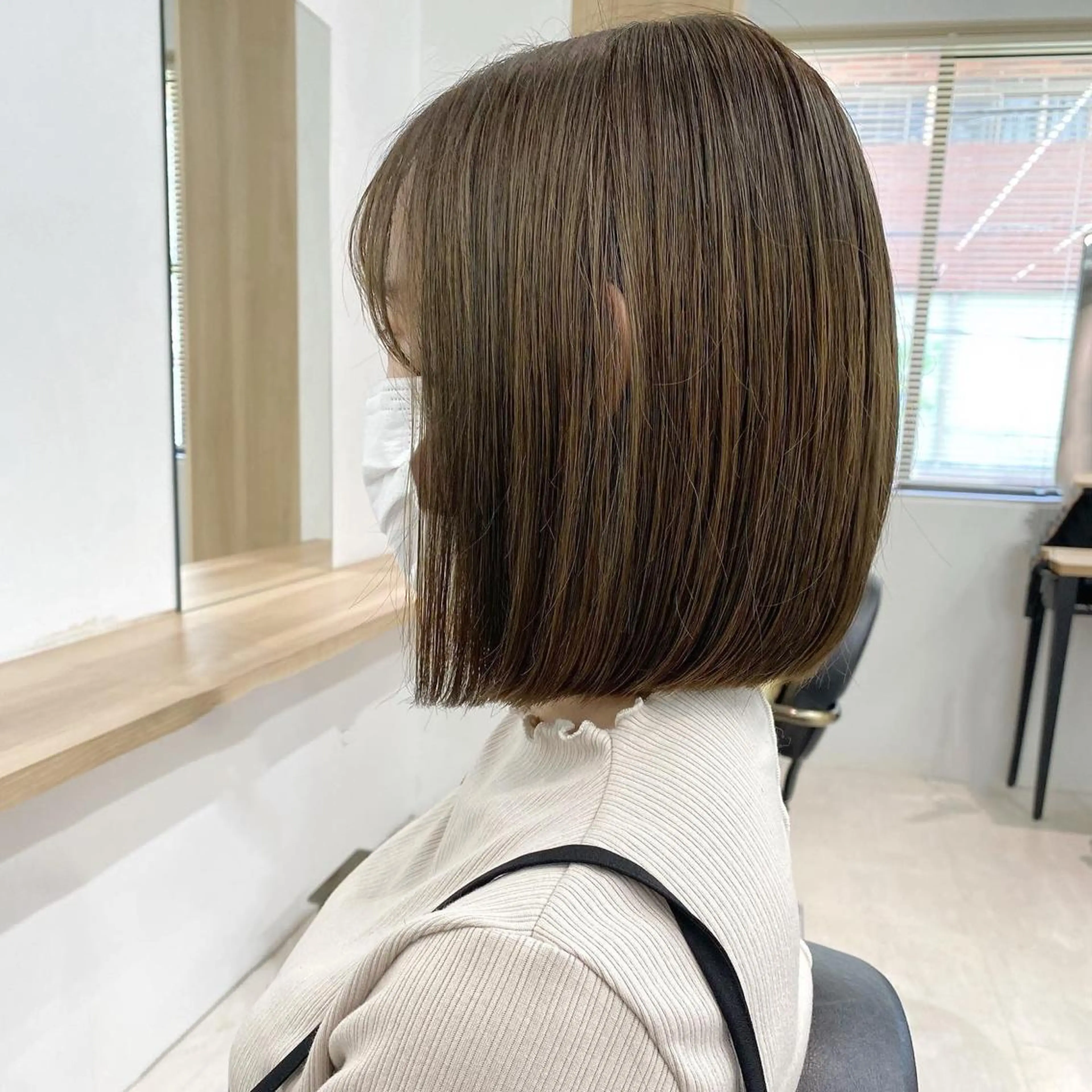 ショート カラー カット ヘアカラー lar 立川南口所属・レイヤーボブ/ボブ 仲川和人のヘアスタイル