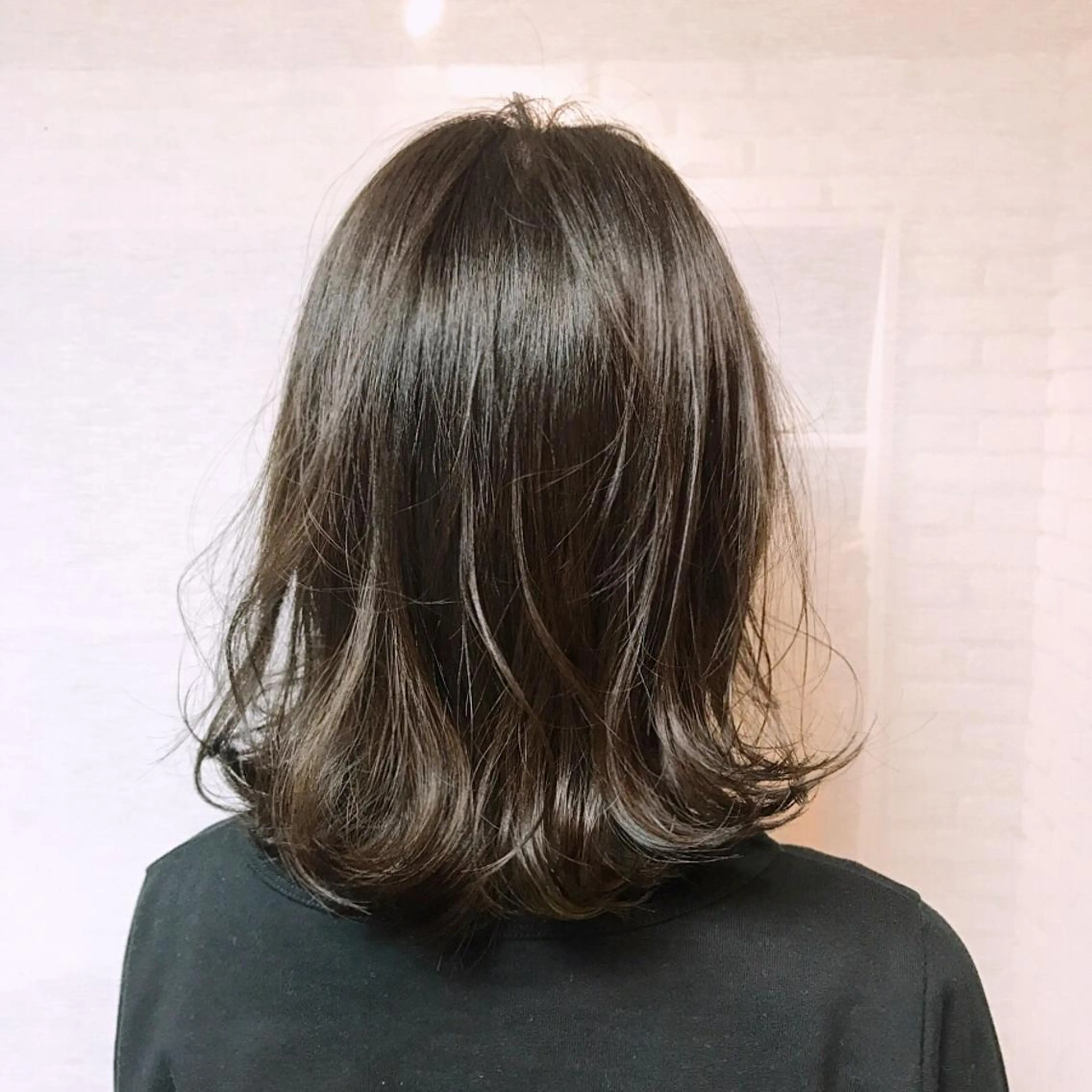 ミディアム カラー ヘアアレンジ アッシュ アッシュブラウン ブラウンカラー clan所属・Satsuki ✂︎♡のヘアスタイル