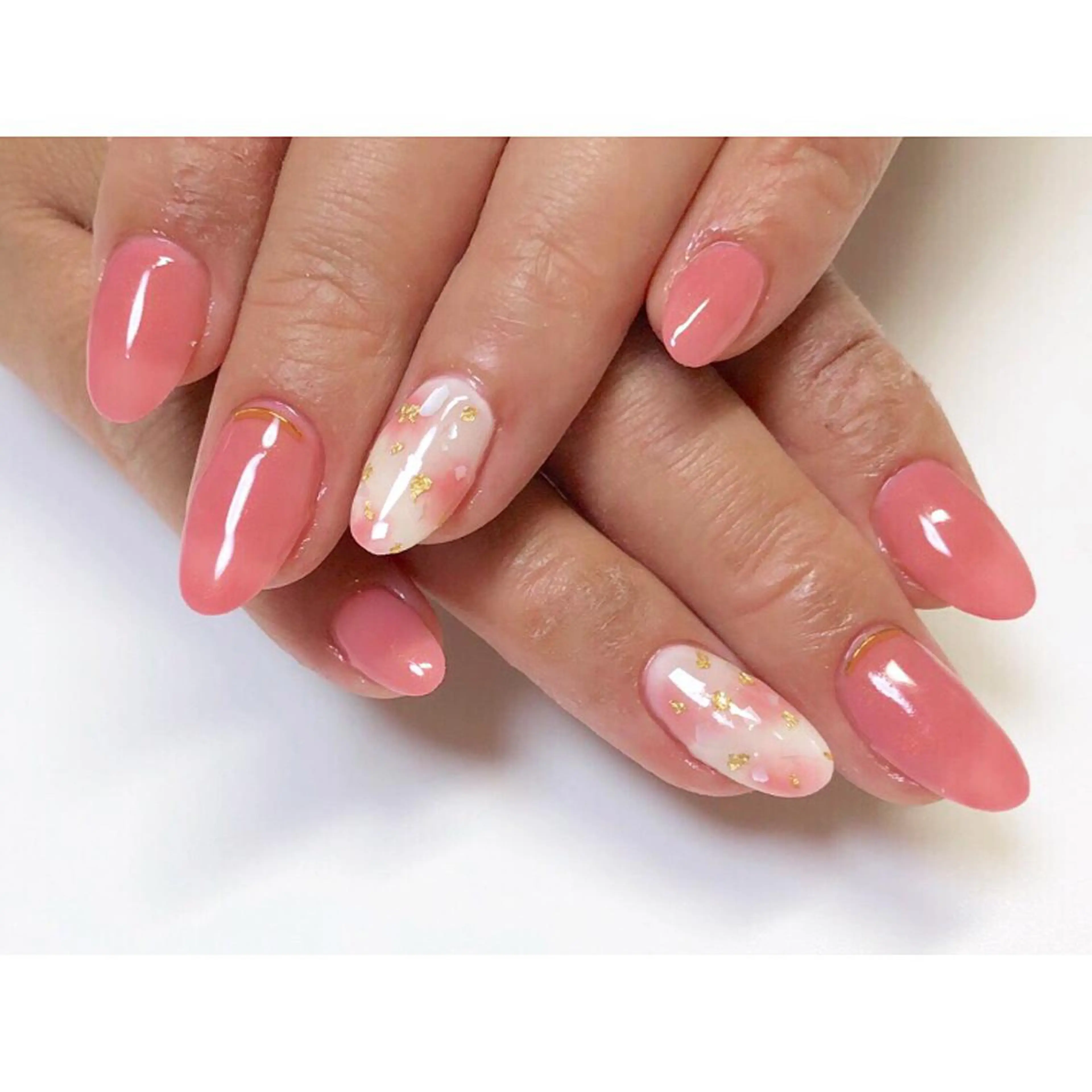 ネイル 長さ出し ジェルネイル Toujours nail所属・Toujours / nijinaのネイルデザイン
