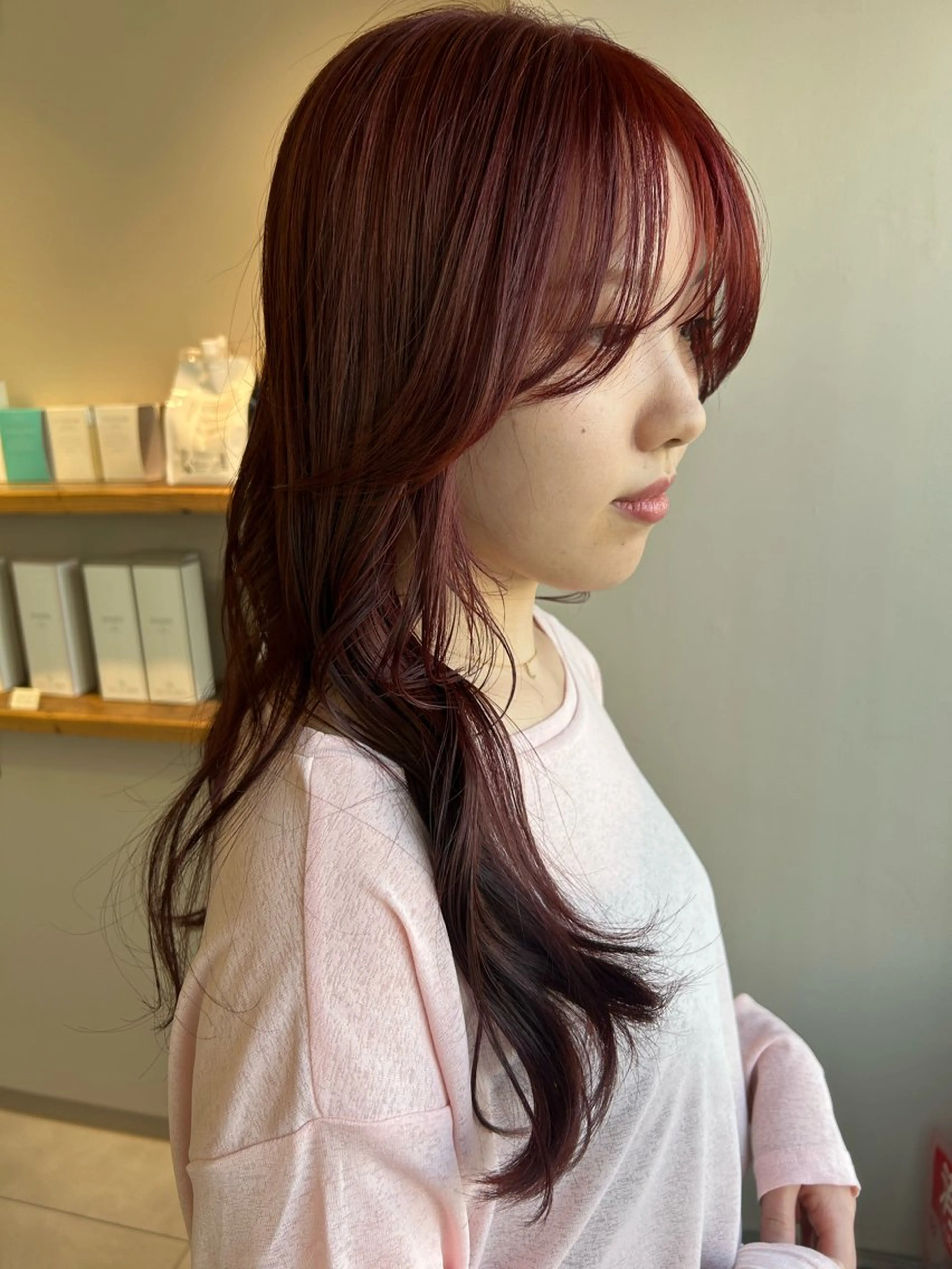 ロング カット ヘアカラー ａｉｋａ🐩 /艶カラー/レイヤーのヘアスタイル