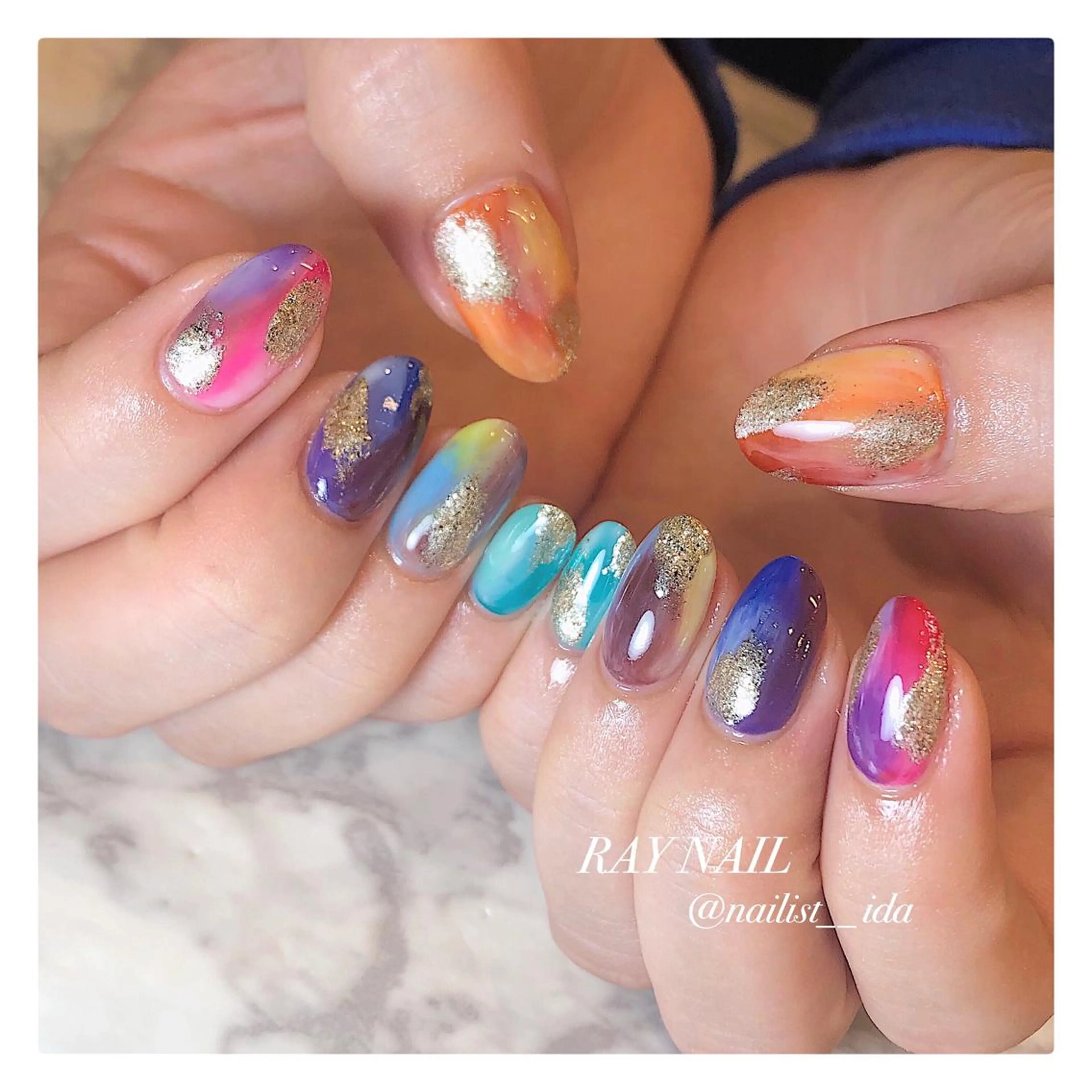 ネイル ニュアンスネイル Arowa 伊田のネイルデザイン