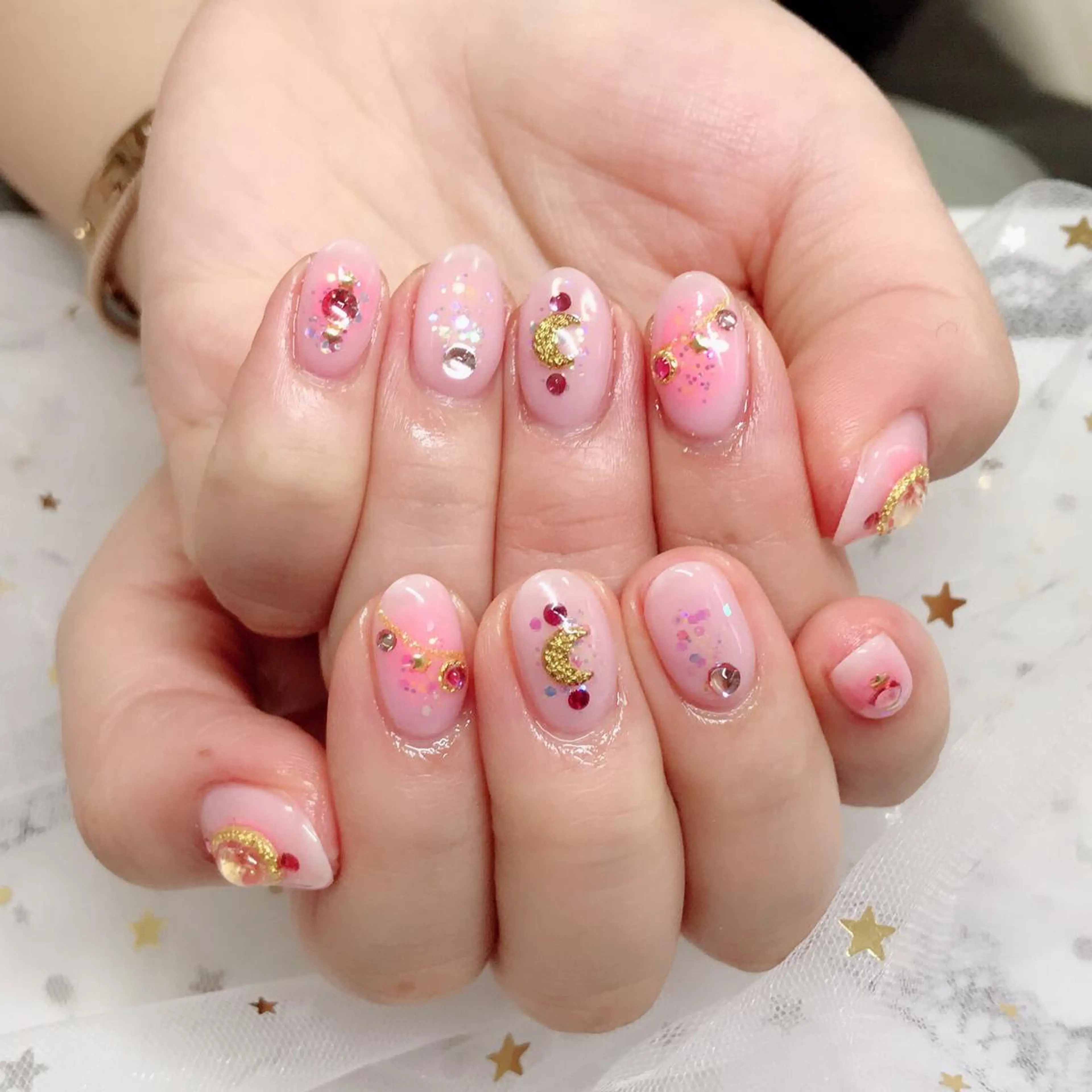 カラー ネイル Q Free nailsのネイルデザイン