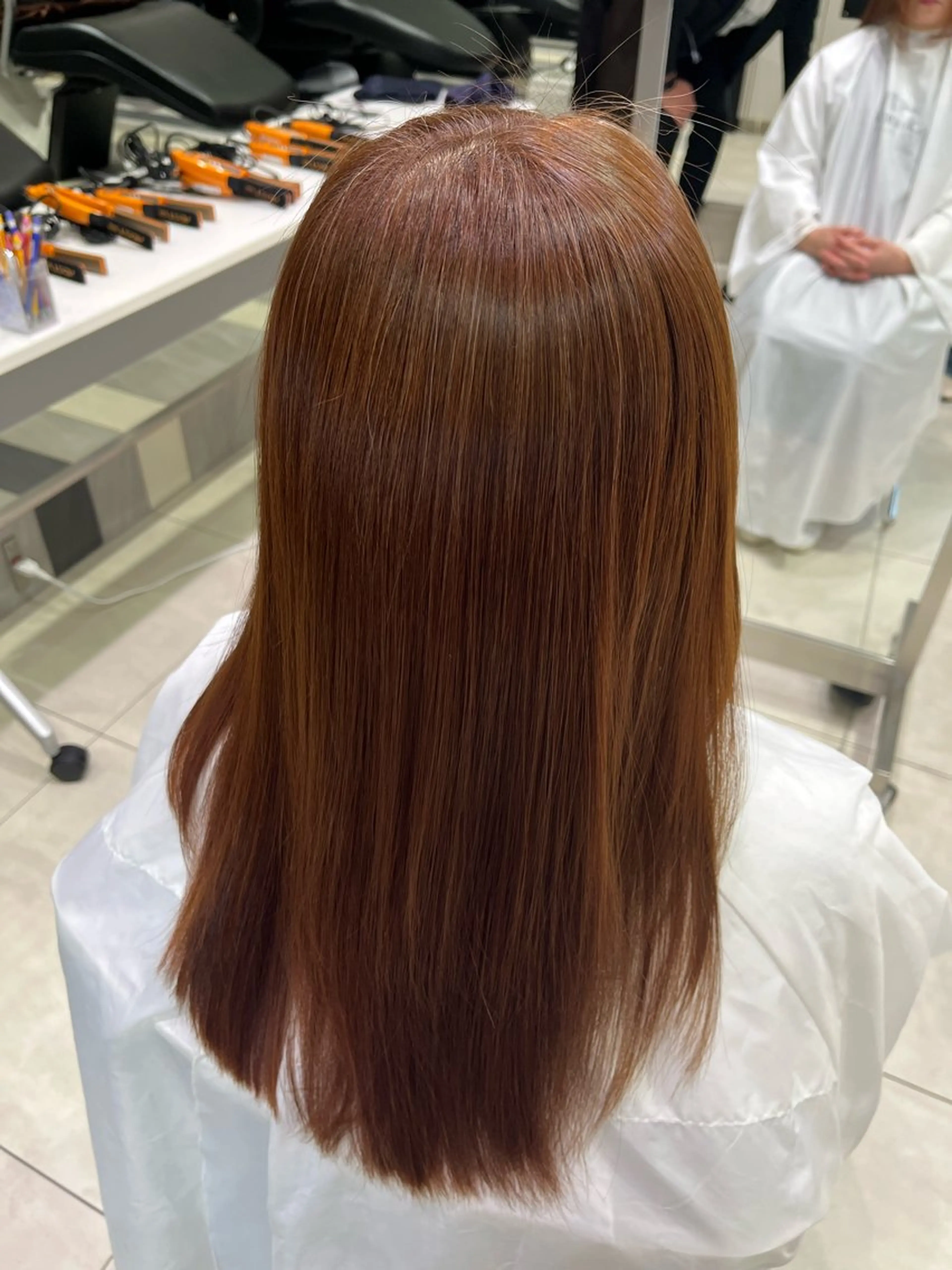 セミロング 髪質改善 カット 縮毛矯正 西田 早輝子🍊のヘアスタイル