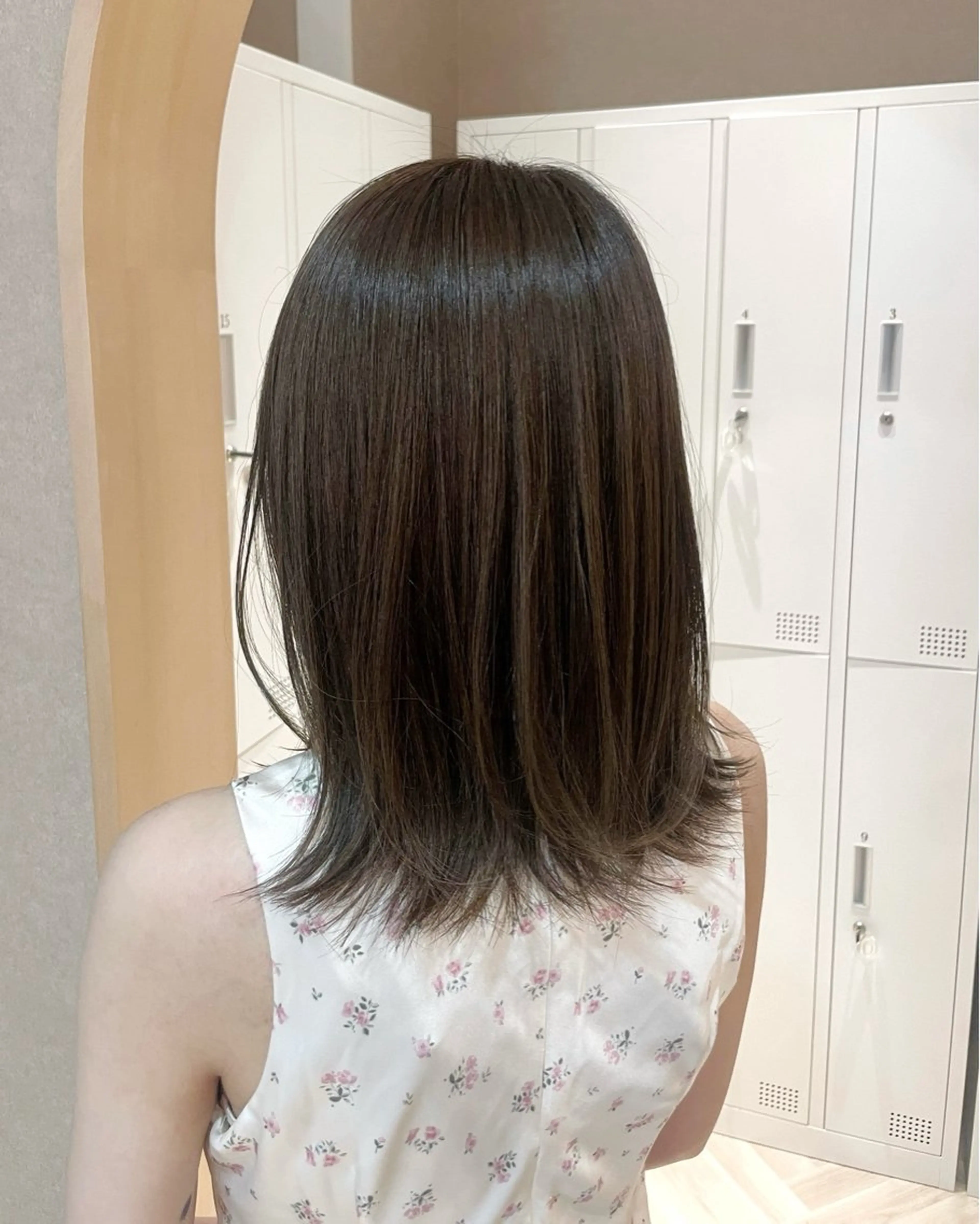 ミディアム 似合わせ/ベージュ /レイヤー/りほ🤍のヘアスタイル